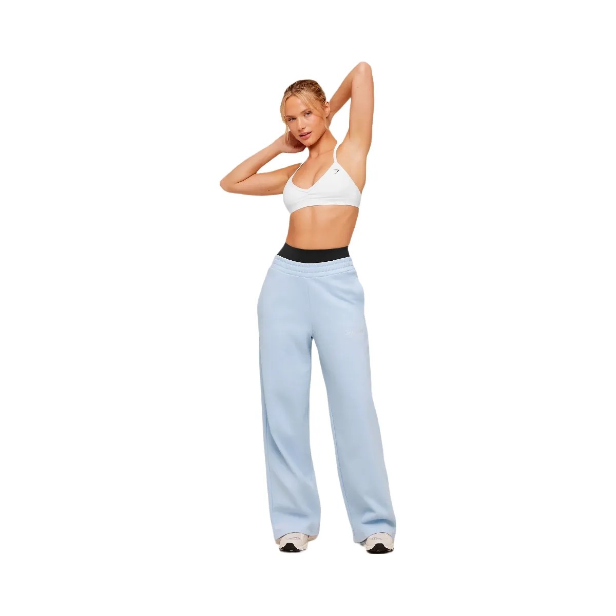 Gymshark Script Embroidery Joggers "Chilled Blue" - HypeFly India View 4