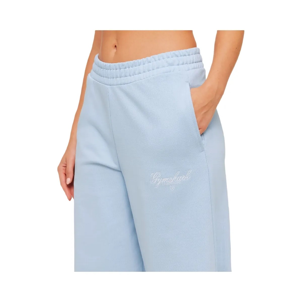 Gymshark Script Embroidery Joggers "Chilled Blue" - HypeFly India View 5