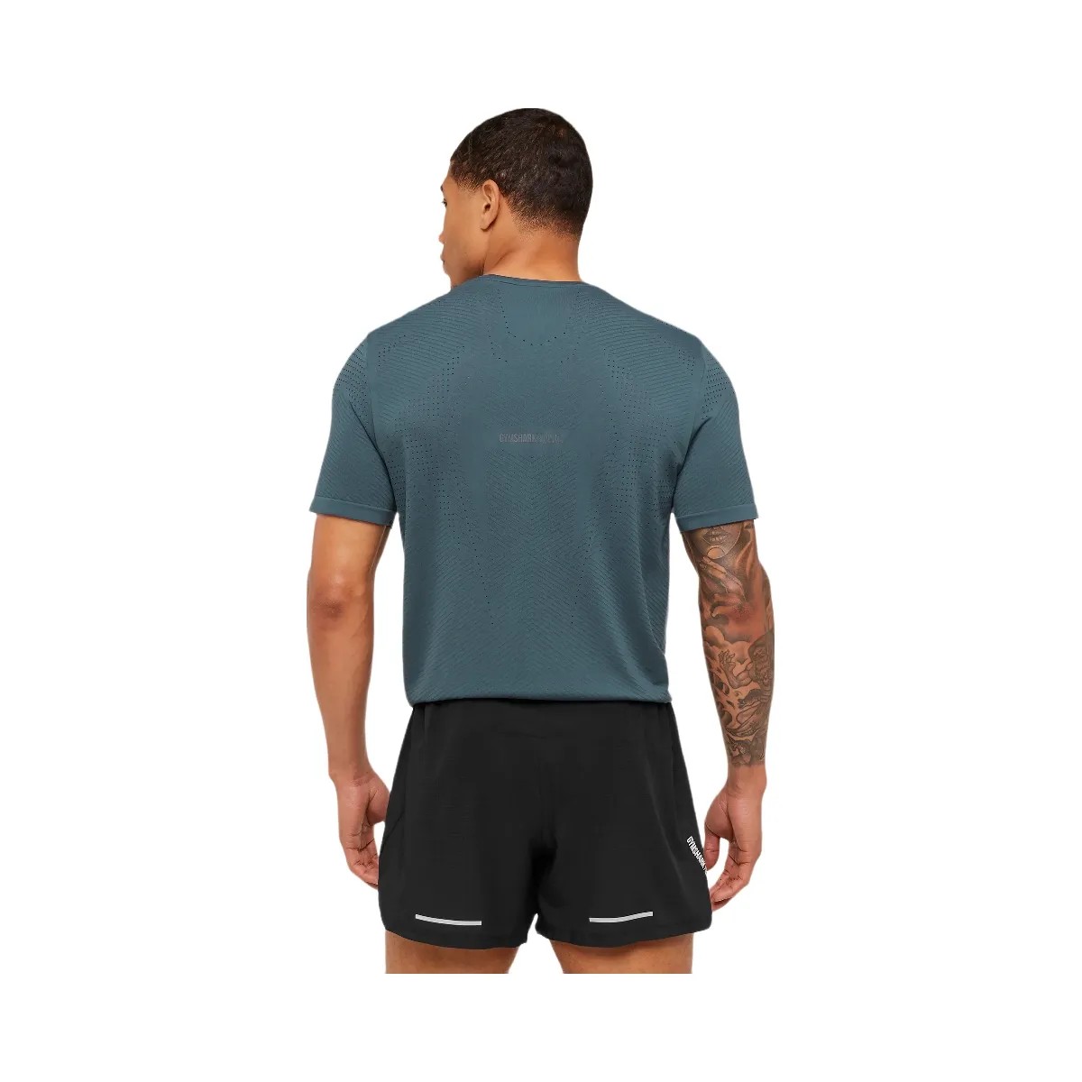 Gymshark Seamless Running T-Shirt "GS Stealth Blue" - HypeFly India View 2