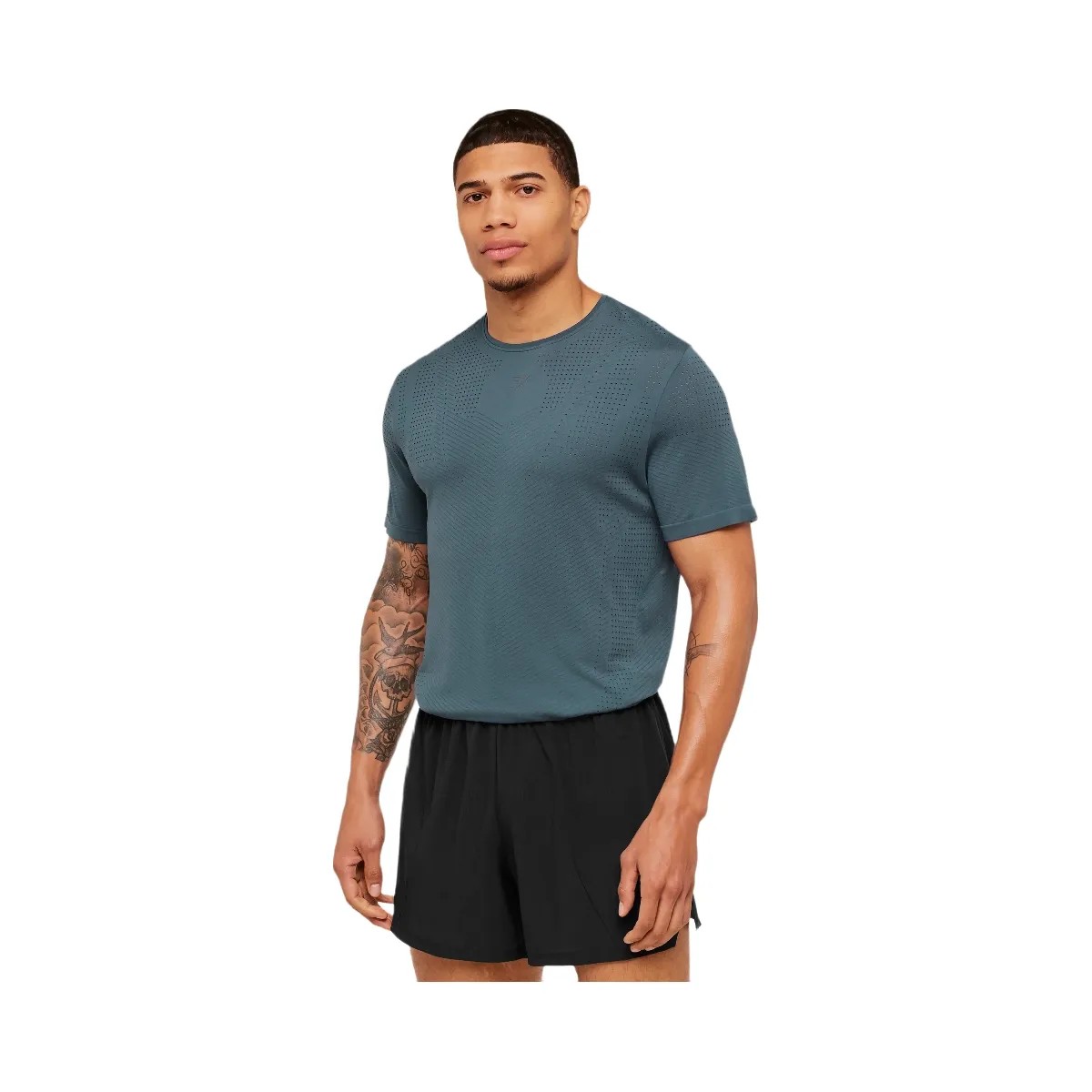 Gymshark Seamless Running T-Shirt "GS Stealth Blue" - HypeFly India View 4