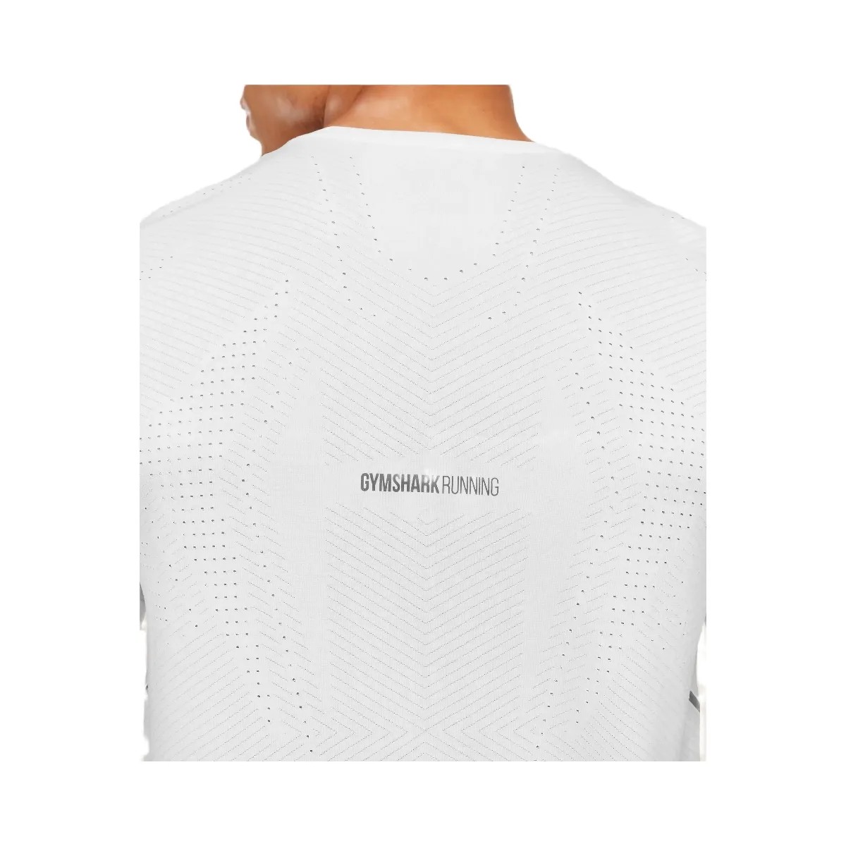 Gymshark Seamless Running T-Shirt "GS White" - HypeFly India View 5