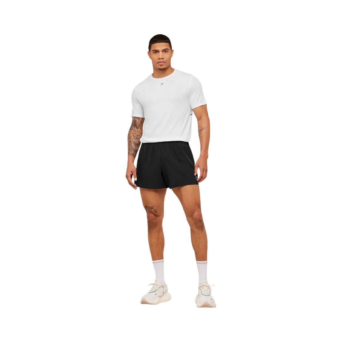 Gymshark Seamless Running T-Shirt "GS White" - HypeFly India View 6