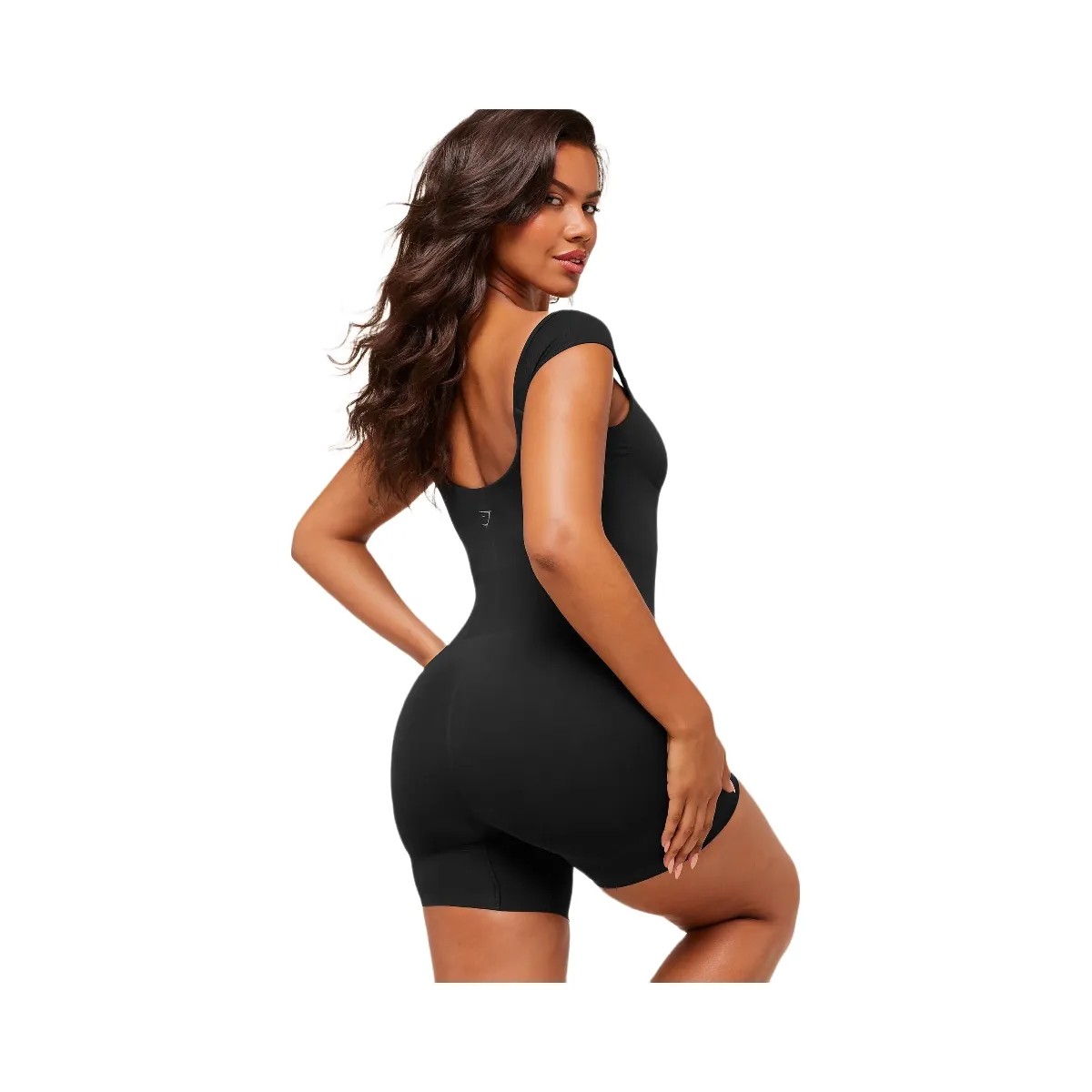 Gymshark Soft Sculpt Cap Sleeve All-In-One "Black" - HypeFly India View 5