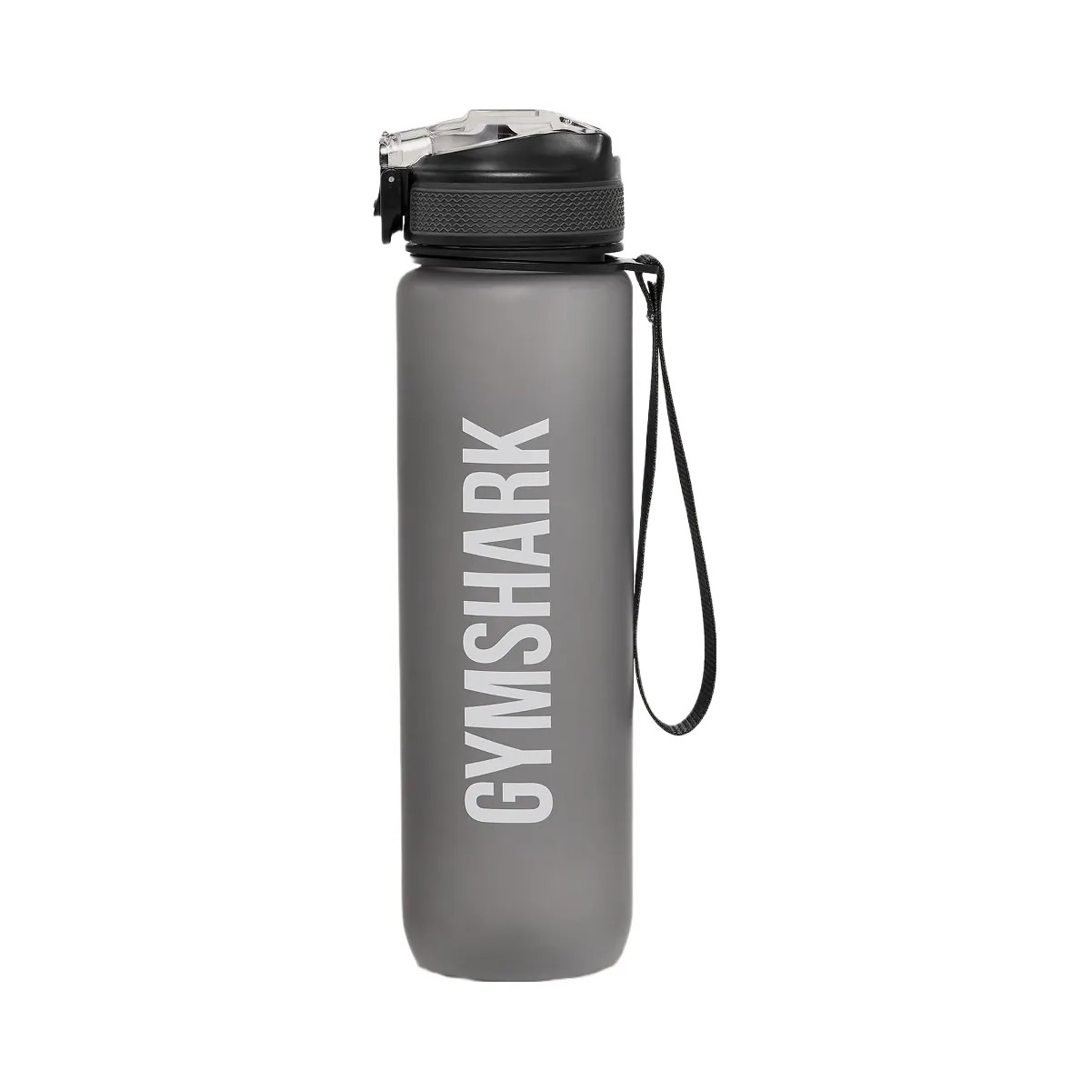 Gymshark Sports Bottle With Straw "GS Black" - HypeFly India View 1