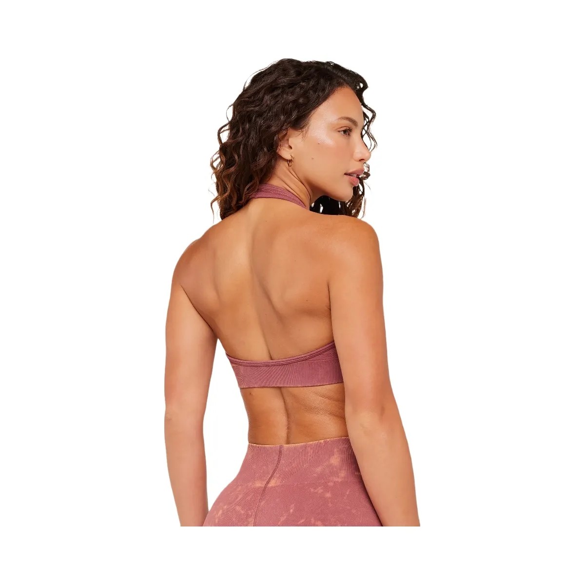 Gymshark Steel Seamless Halter Neck Bra "GS Reset Pink" - HypeFly India View 2