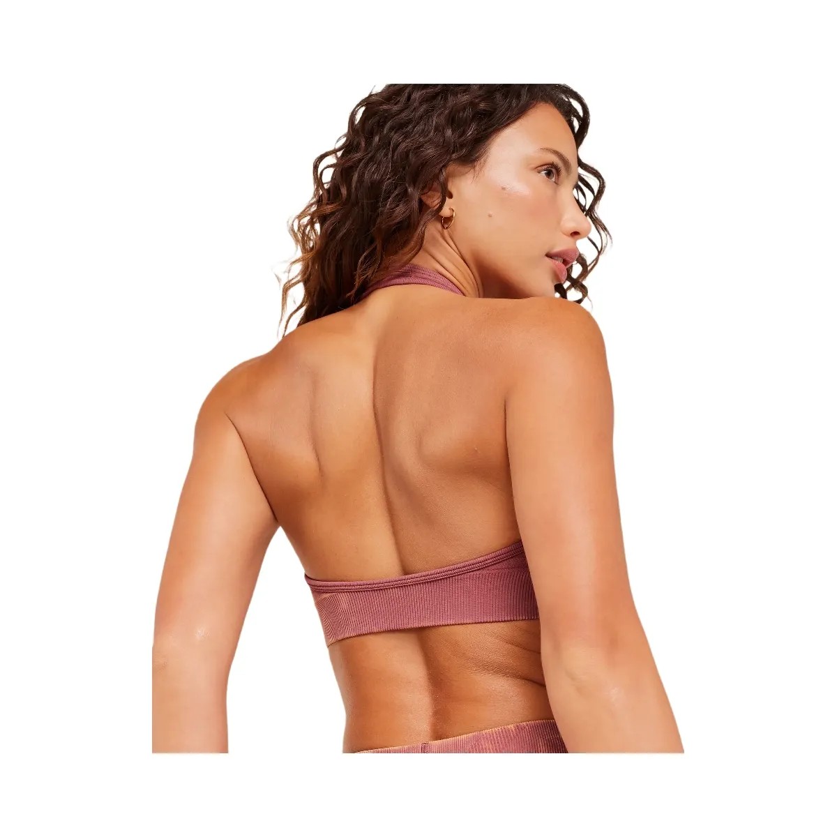 Gymshark Steel Seamless Halter Neck Bra "GS Reset Pink" - HypeFly India View 6