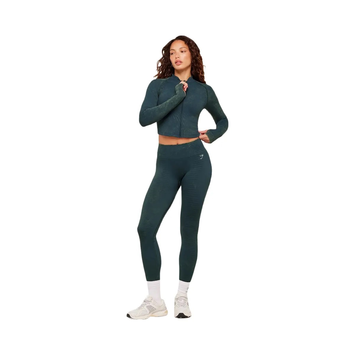 Gymshark Steel Seamless Leggings "Deep Petrol Blue" - HypeFly India View 4