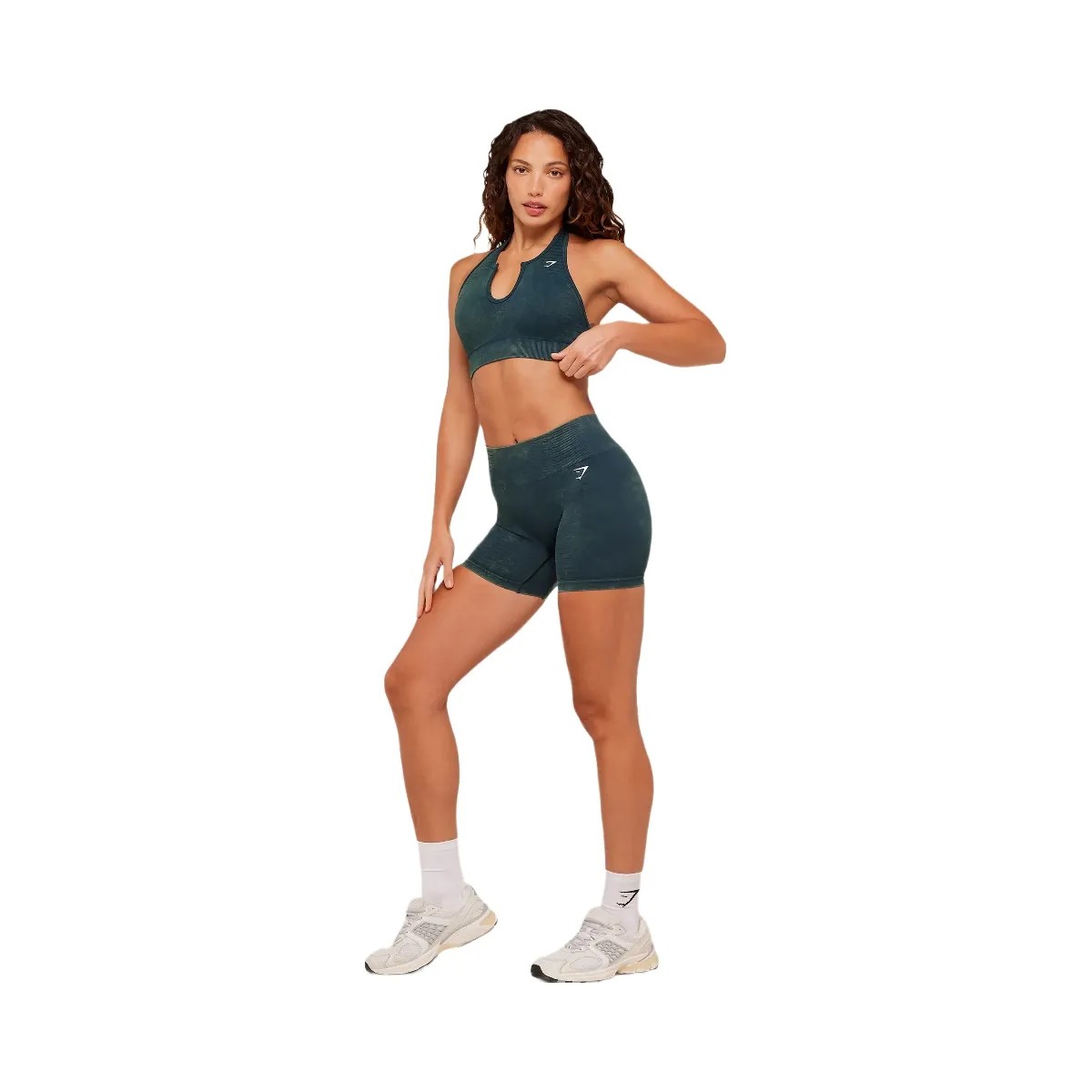 Gymshark Steel Seamless Shorts "Deep Petrol Blue" - HypeFly India View 4