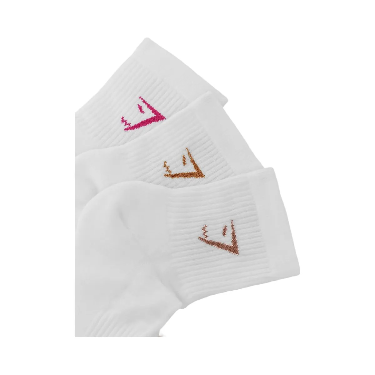 Gymshark Sweet Treat Graphic Midi Socks 3pk "GS White" - HypeFly India View 3