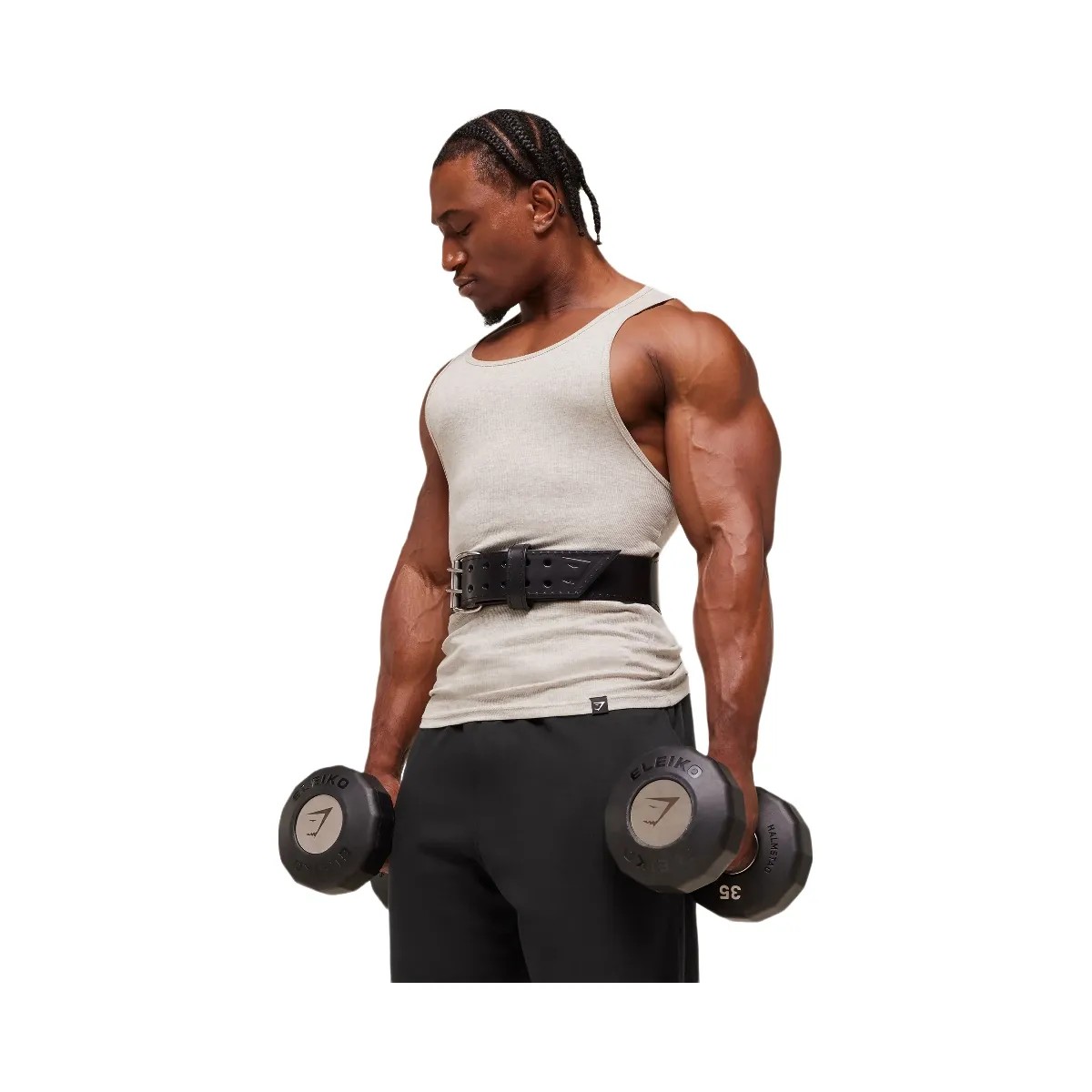 Gymshark Tapered Double Prong Lifting Belt "Black" - HypeFly India View 3