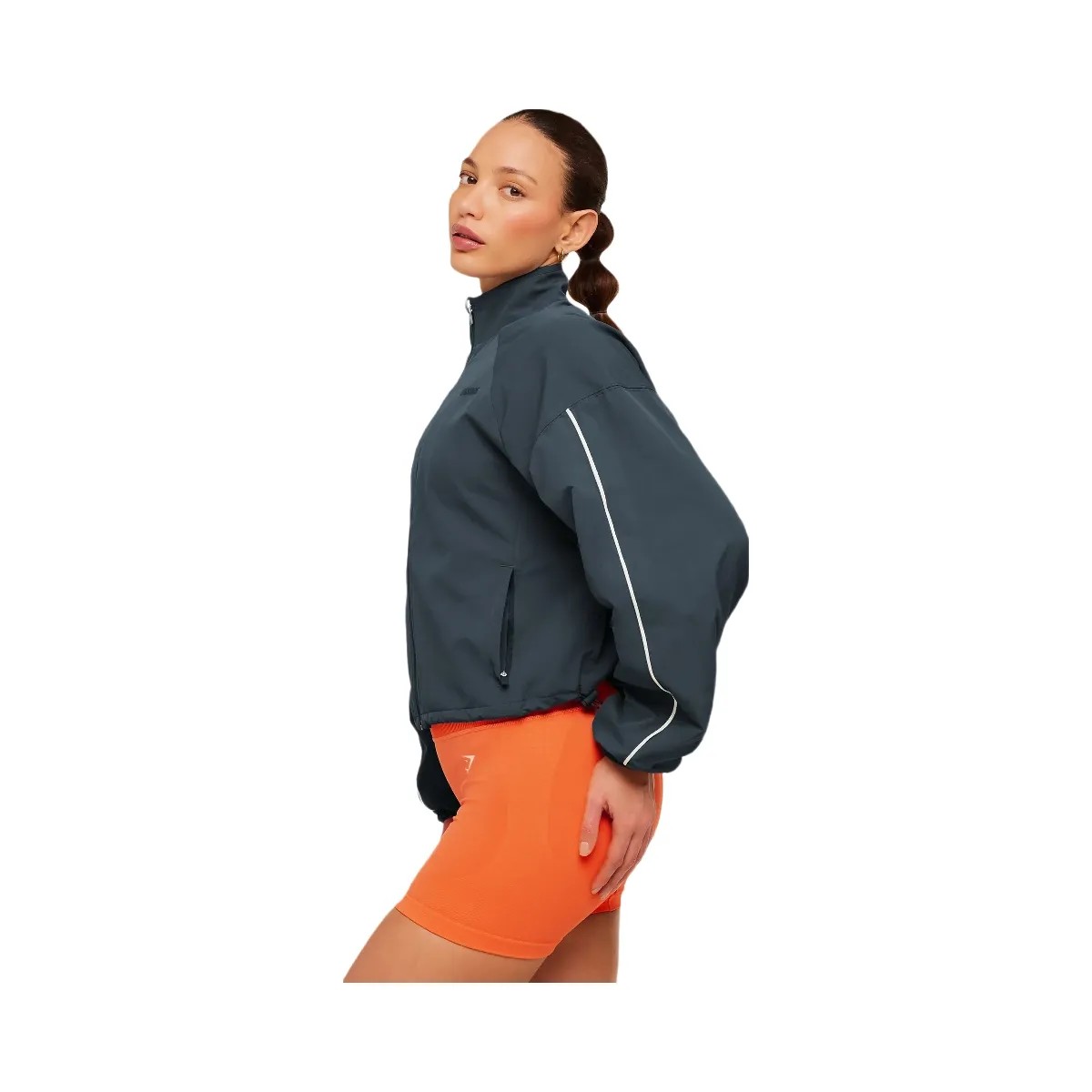 Gymshark To From Zip Through "Stealth Blue Soft White" - HypeFly India View 3