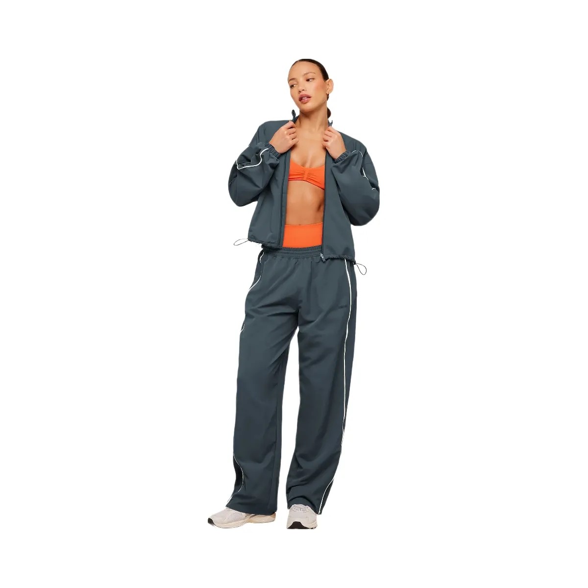 Gymshark To From Zip Through "Stealth Blue Soft White" - HypeFly India View 6