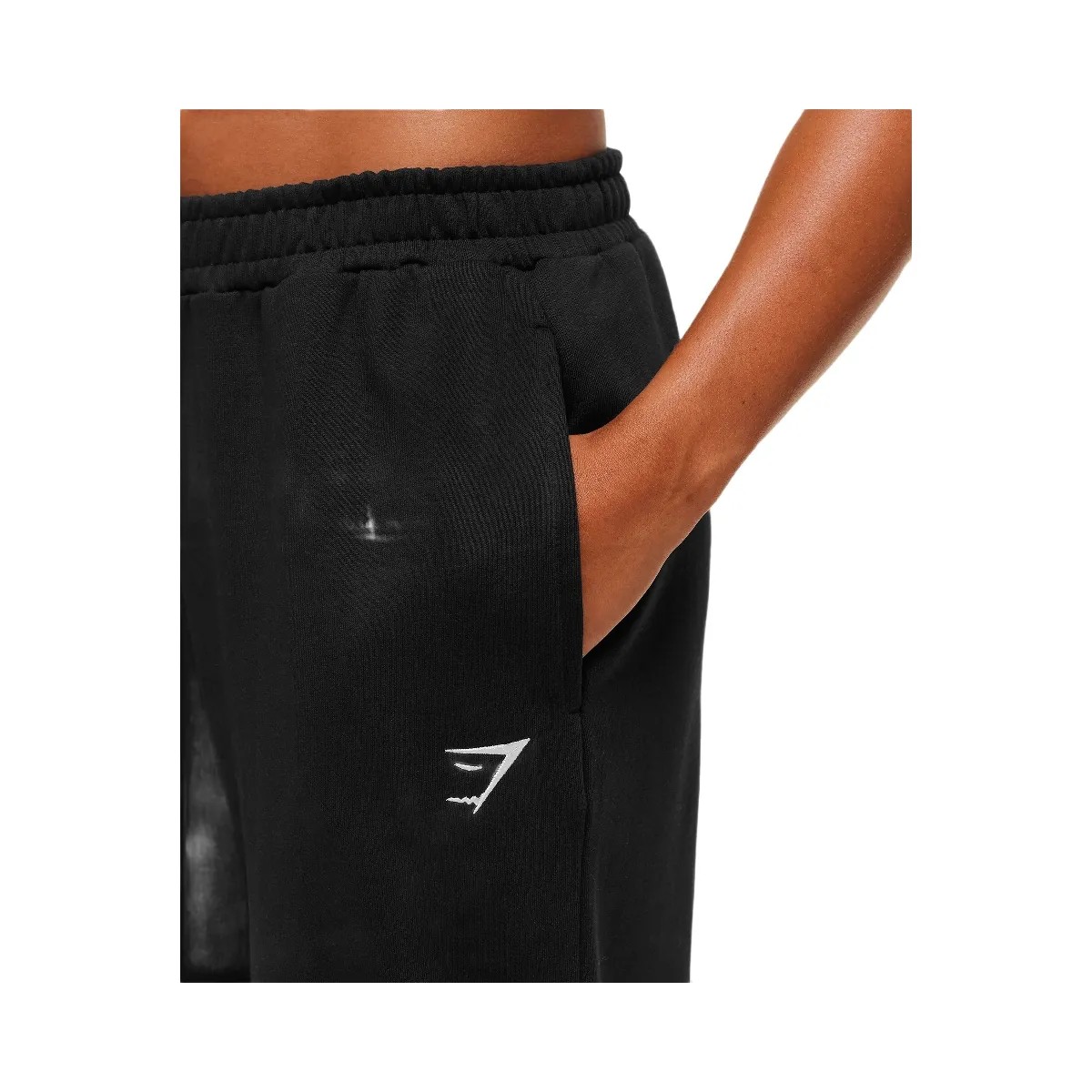 Gymshark Training Fleece Straight Leg Short Pants "Black" - HypeFly India View 4
