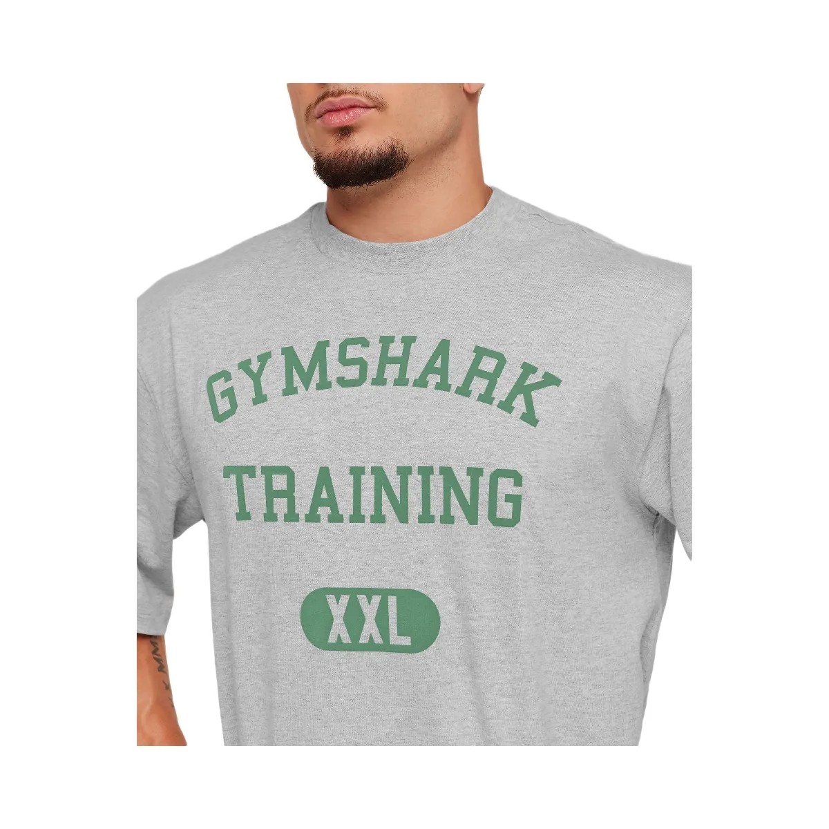 Gymshark Training Graphic T-Shirt "Light Grey Core Marl" - HypeFly India View 5