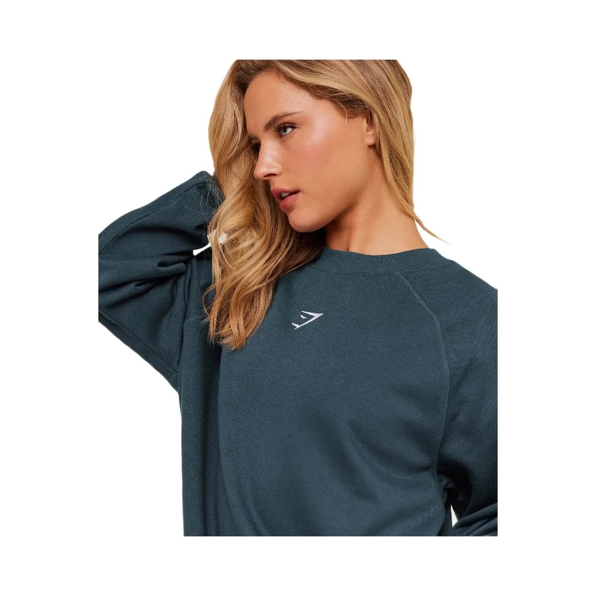 Gymshark Training Oversized Fleece Sweatshirt "GS Stealth Blue" - HypeFly India View 5