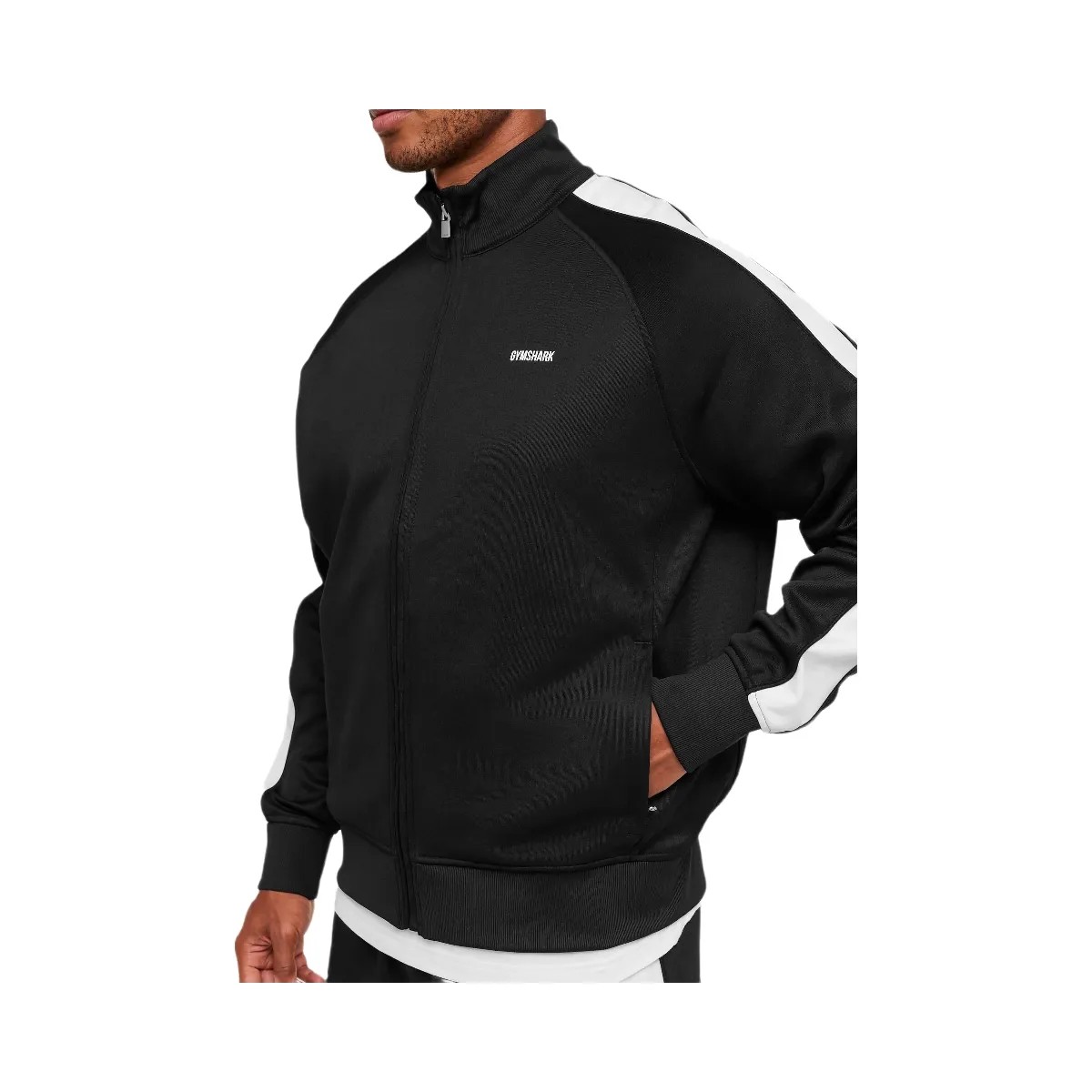 Gymshark Tricot Track Jacket "Black" - HypeFly India View 5