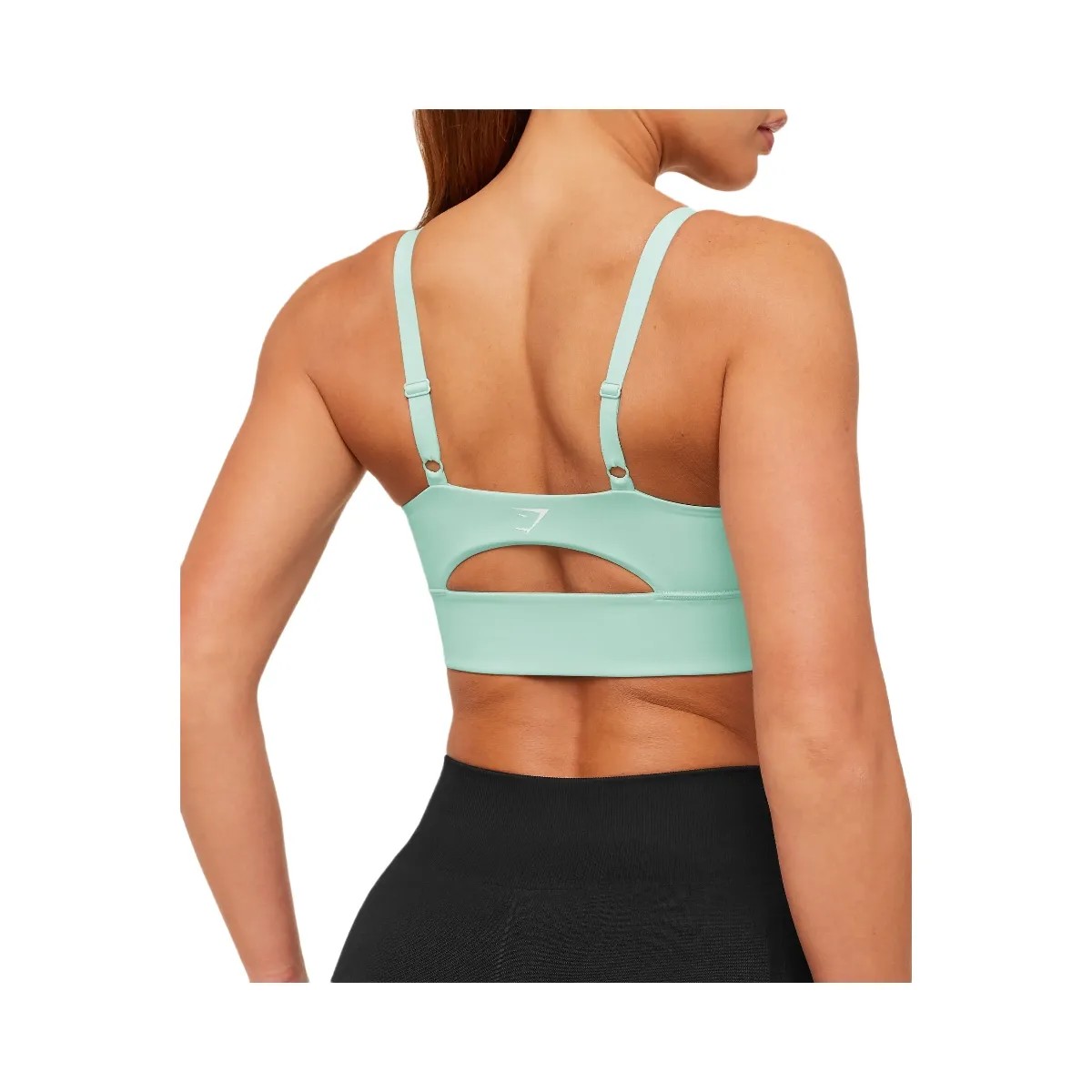 Gymshark Twist Front Sports Bra "Pop Turquoise" - HypeFly India View 4