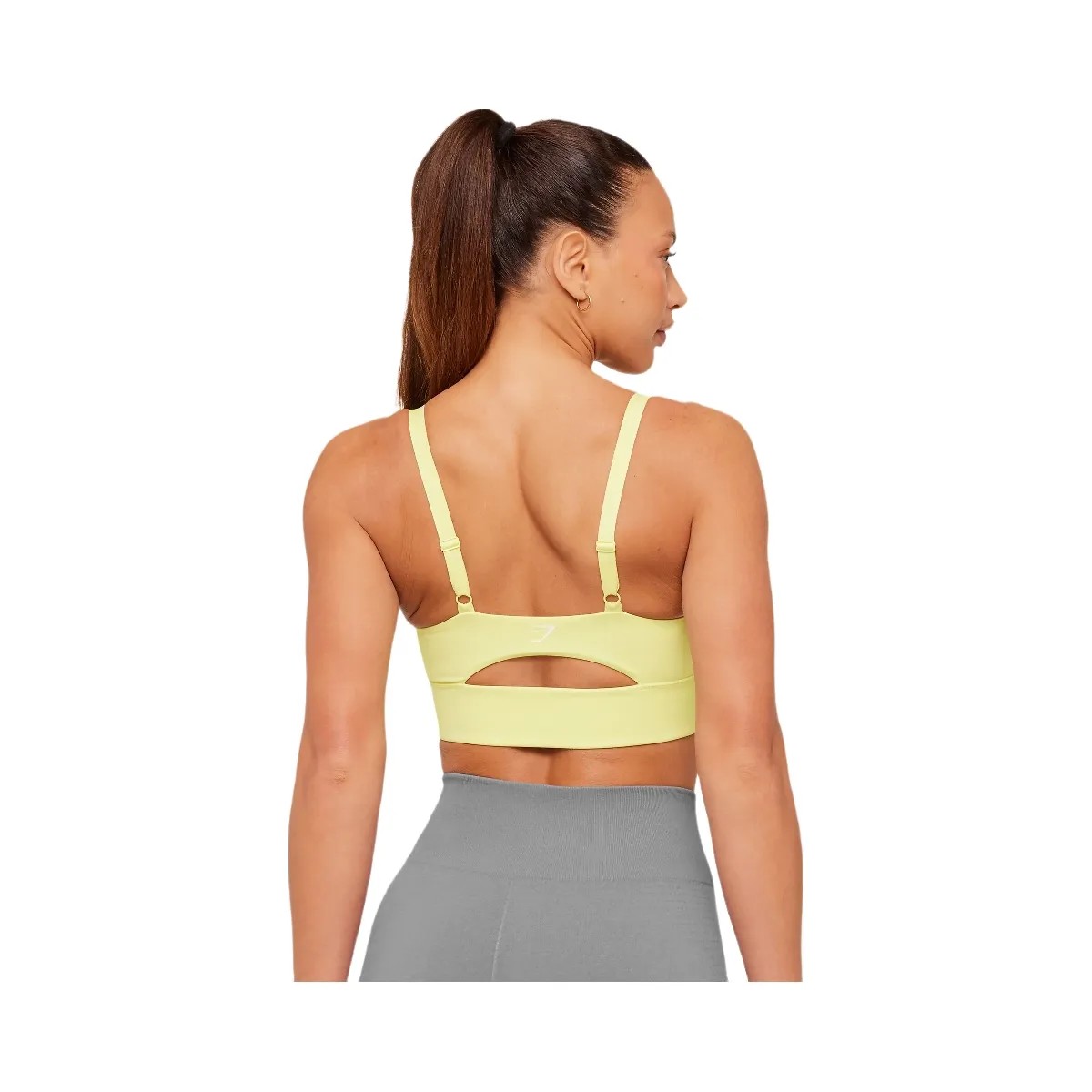 Gymshark Twist Front Sports Bra "Sorbet Yellow" - HypeFly India View 2