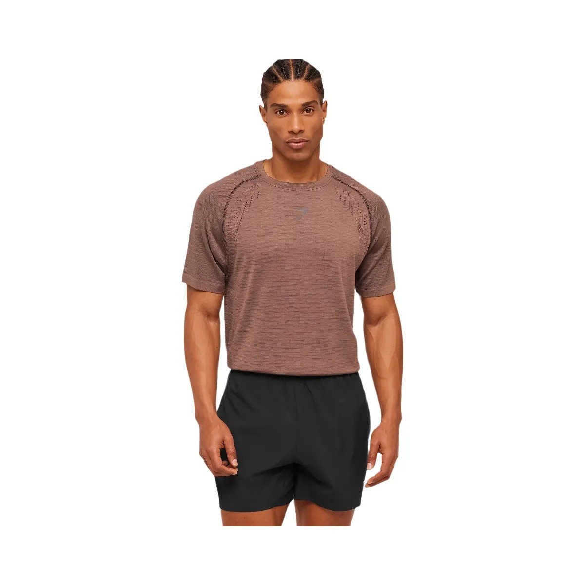 Gymshark Versatile Seamless T-Shirt "Taupe Brown Cool Brown" - HypeFly India View 4
