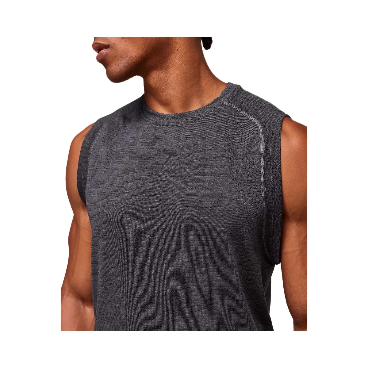 Gymshark Versatile Seamless Tank "Dark Grey Black" - HypeFly India View 4