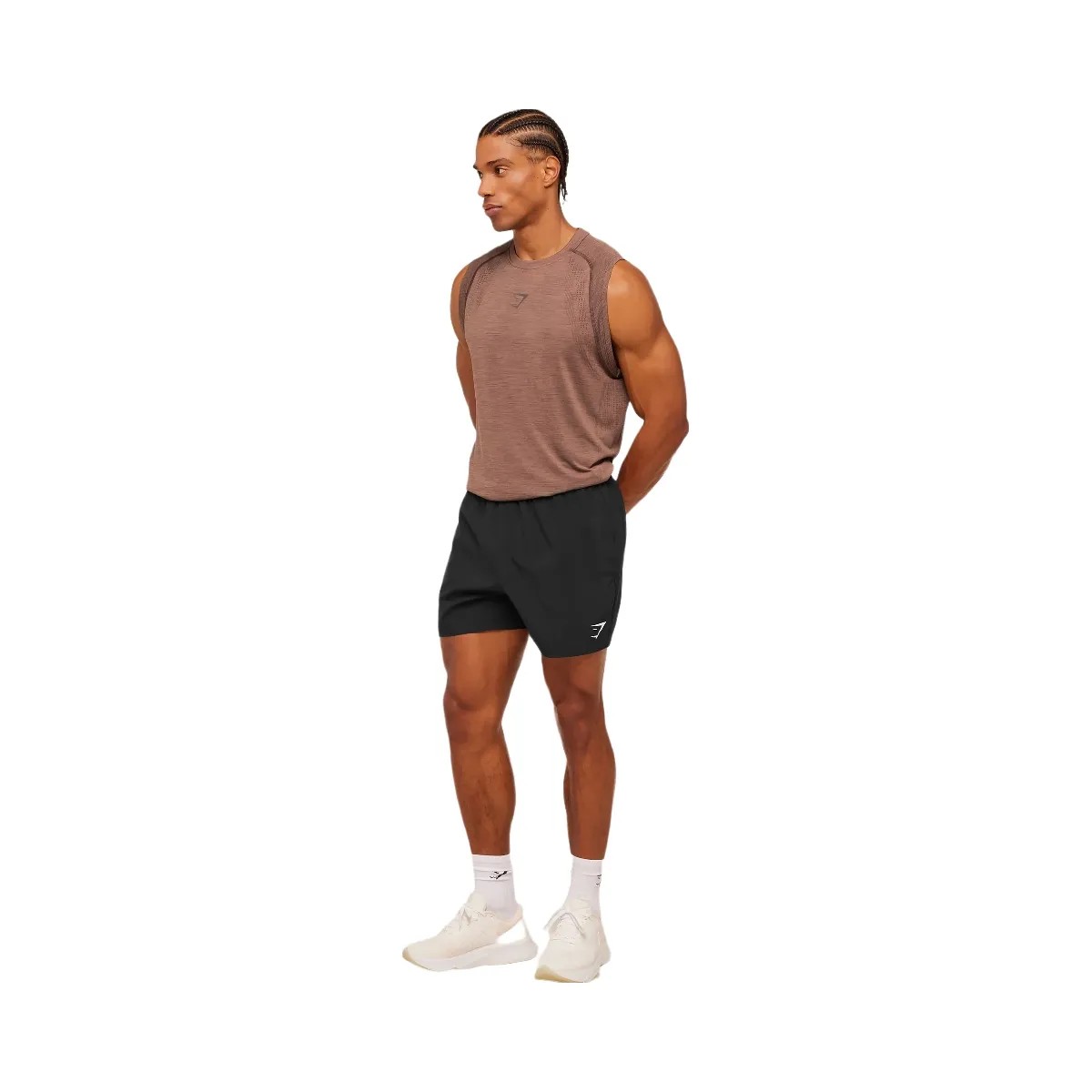 Gymshark Versatile Seamless Tank "Taupe Brown Cool Brown" - HypeFly India View 4