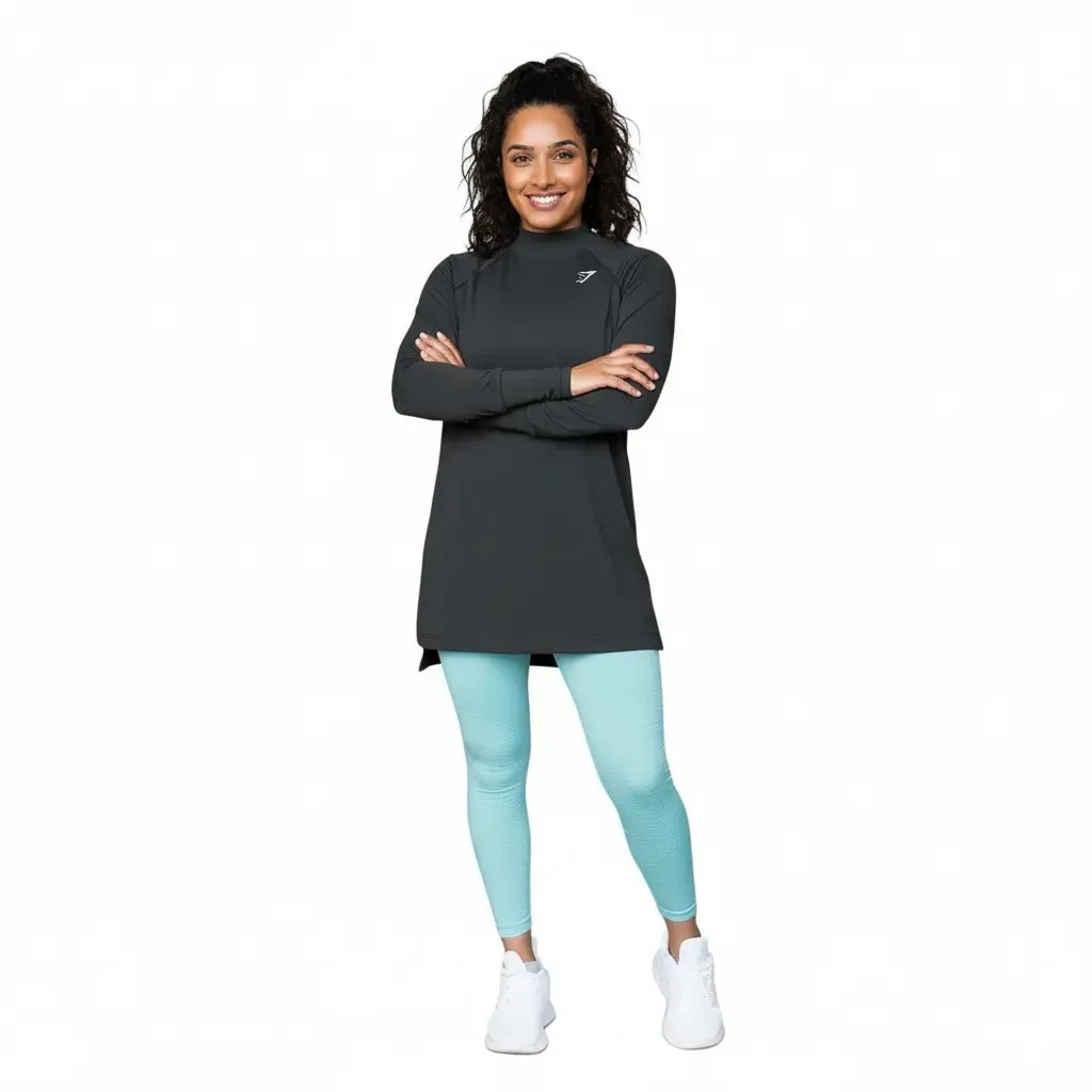 gymshark-vital-long-line-top-black-marl