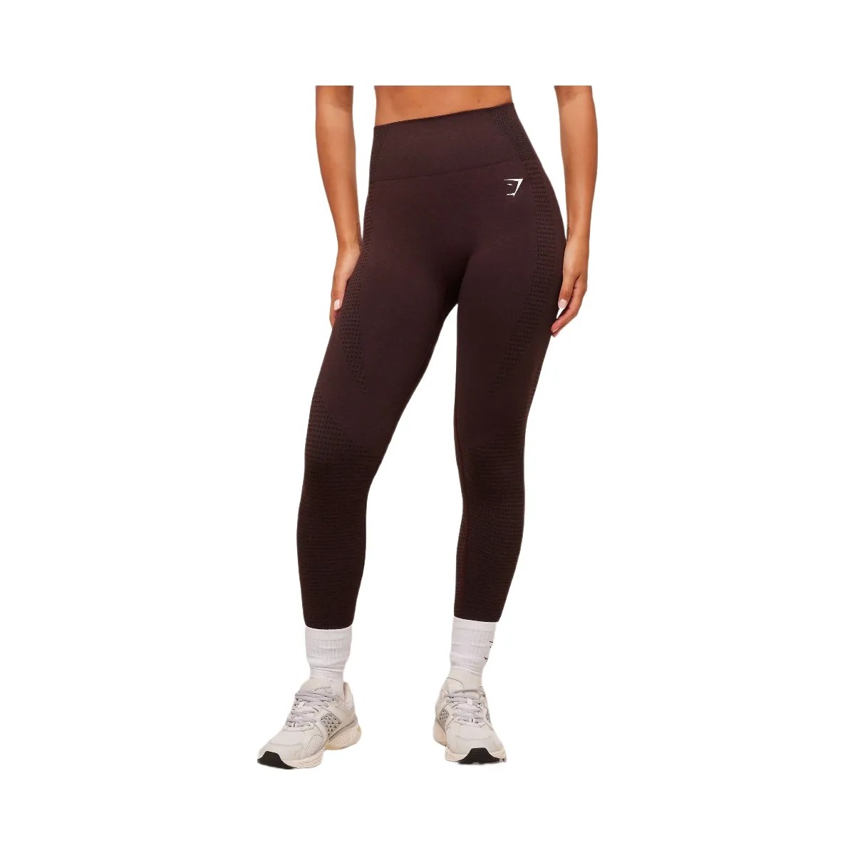 Gymshark Vital Seamless 2.0 Leggings "Rich Maroon Marl" - HypeFly India View 1