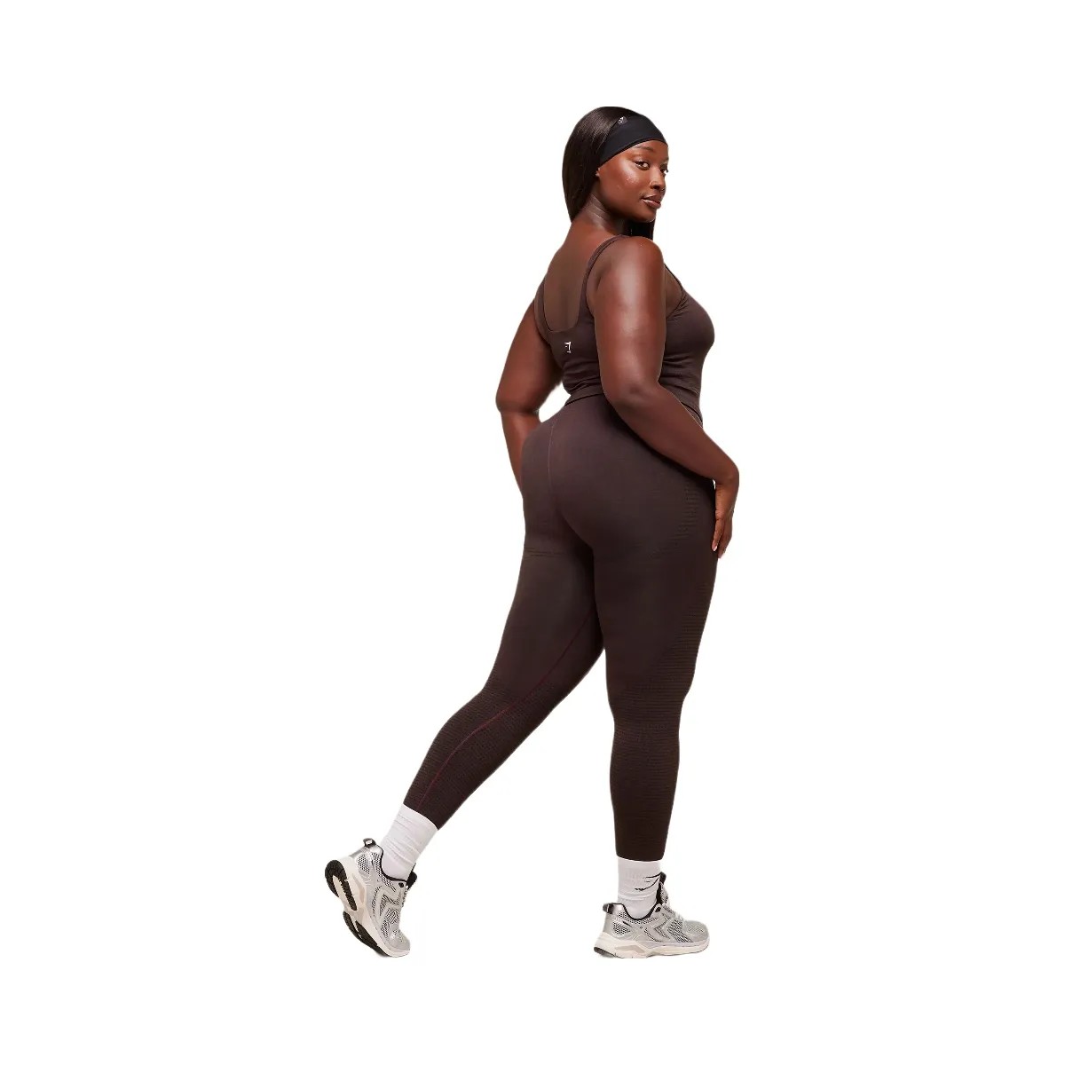 Gymshark Vital Seamless 2.0 Leggings "Rich Maroon Marl" - HypeFly India View 4
