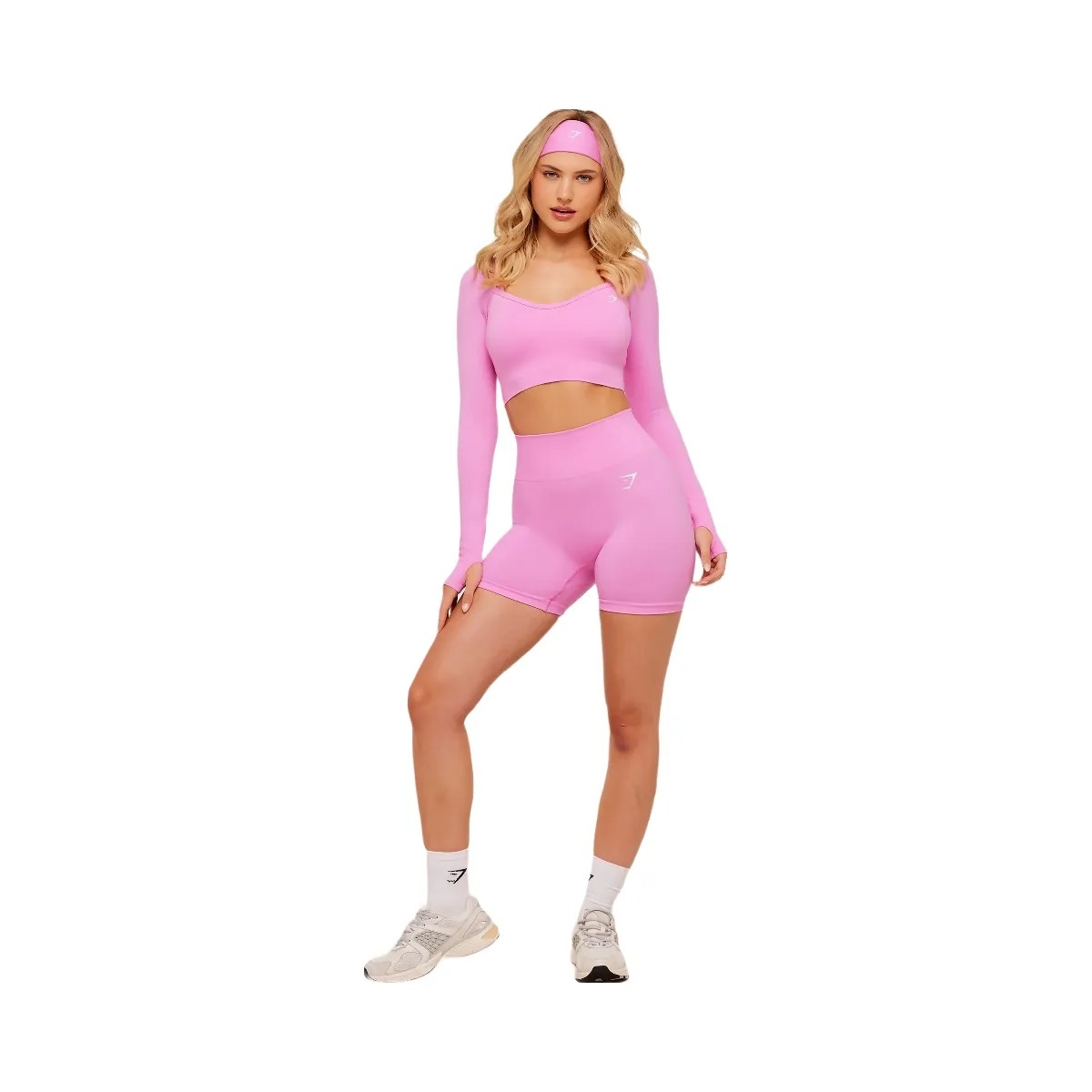 Gymshark Vital Seamless Shorts "Focus Pink" - HypeFly India View 4