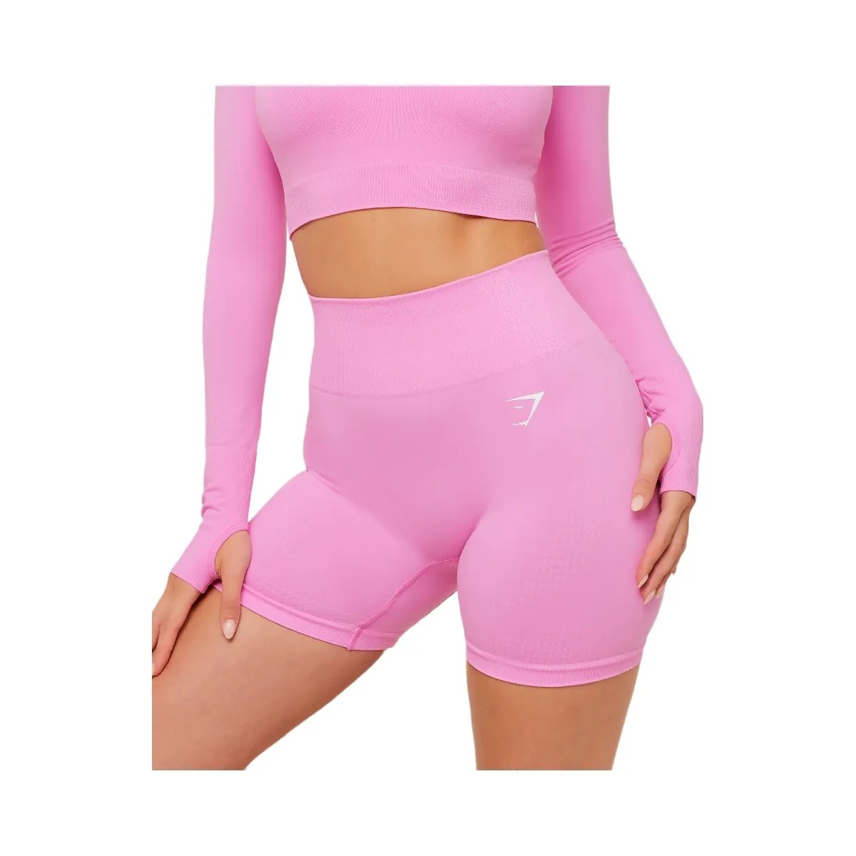 Gymshark Vital Seamless Shorts "Focus Pink" - HypeFly India View 5