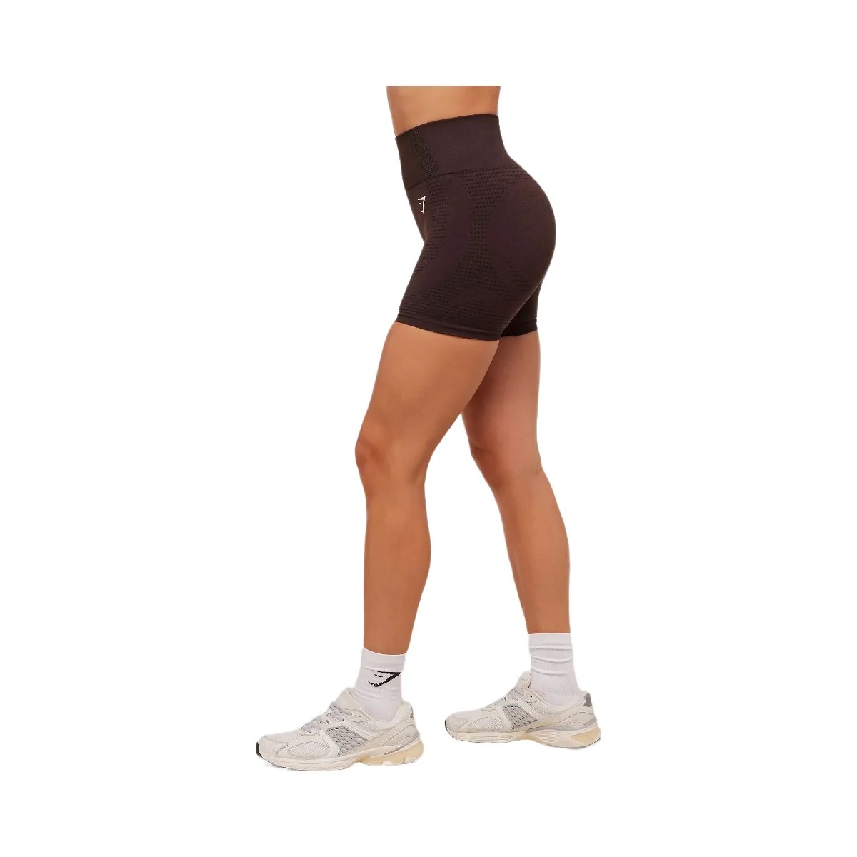 Gymshark Vital Seamless Shorts "Rich Maroon Marl" - HypeFly India View 4