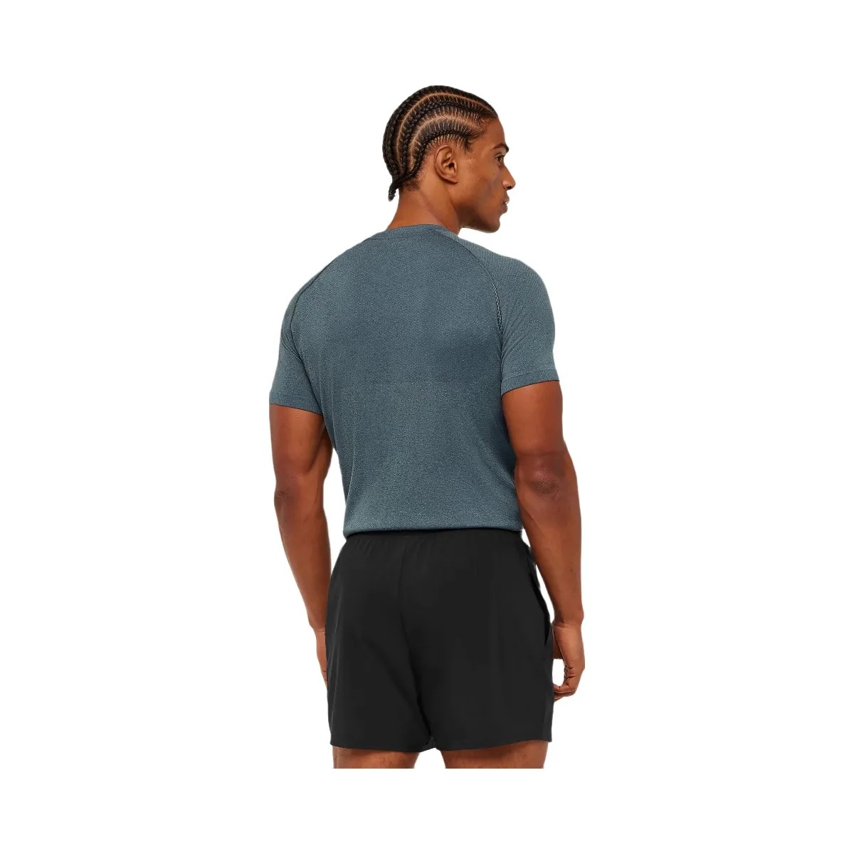 Gymshark Vital Seamless T-Shirt "Iron Blue Stealth Blue" - HypeFly India View 2