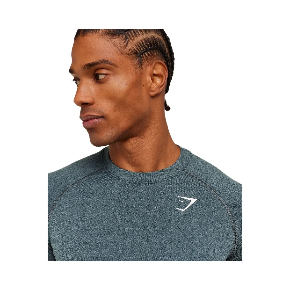Gymshark Vital Seamless T-Shirt "Iron Blue Stealth Blue" - HypeFly India View 5