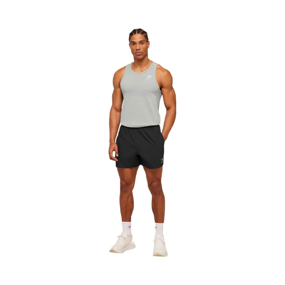 Gymshark Vital Tank "Light Grey Smokey Grey" - HypeFly India View 5