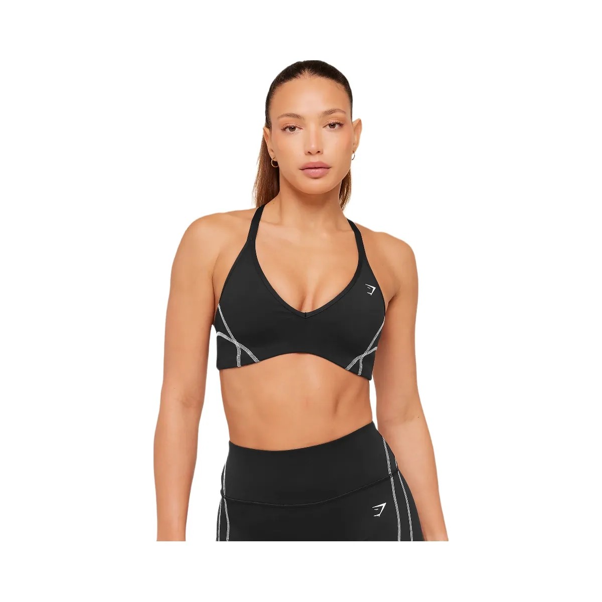 Gymshark Volt Light Support Sports Bra "Black White" - HypeFly India View 1