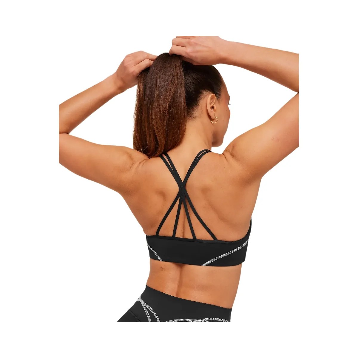 Gymshark Volt Light Support Sports Bra "Black White" - HypeFly India View 4