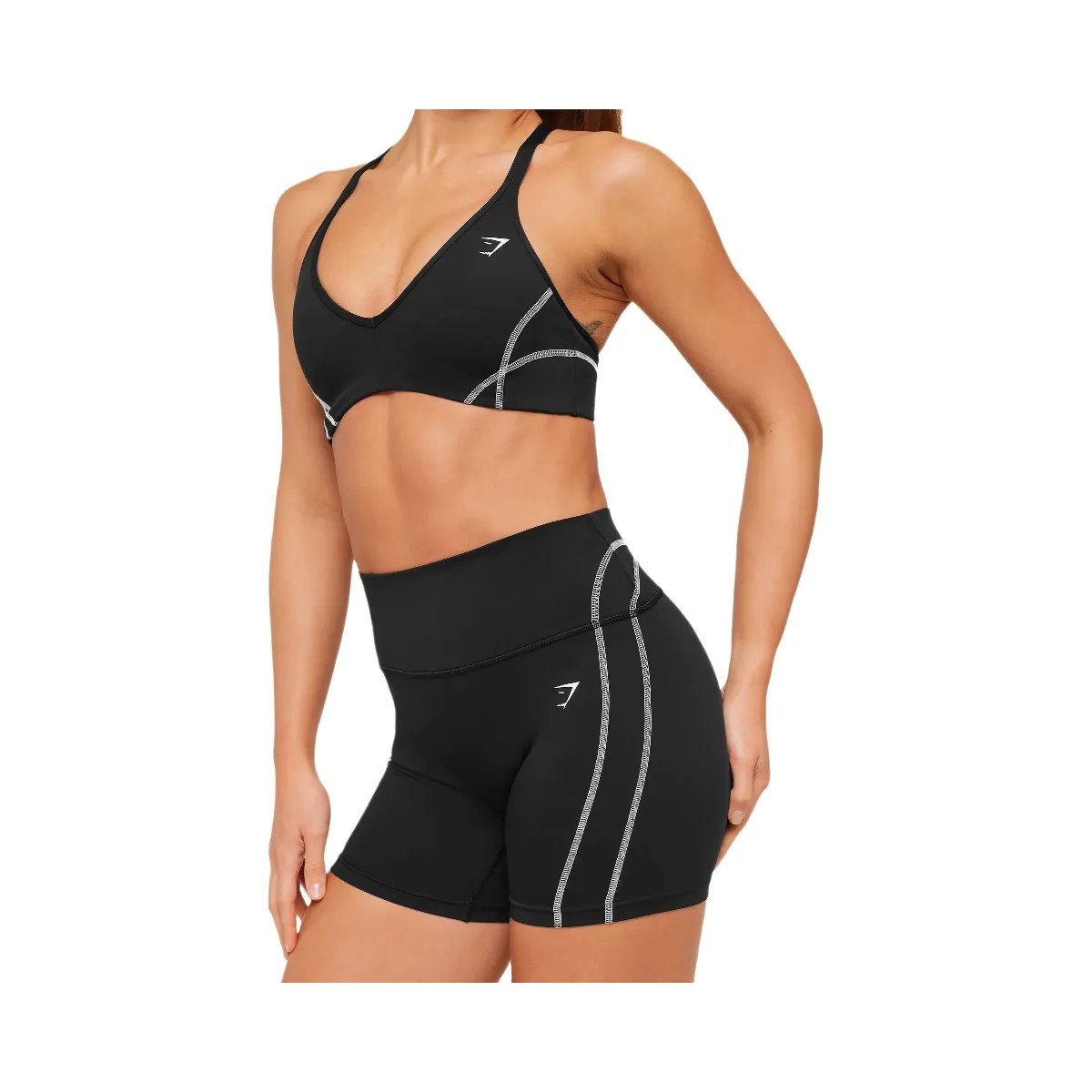 Gymshark Volt Shorts "Black White" - HypeFly India View 4