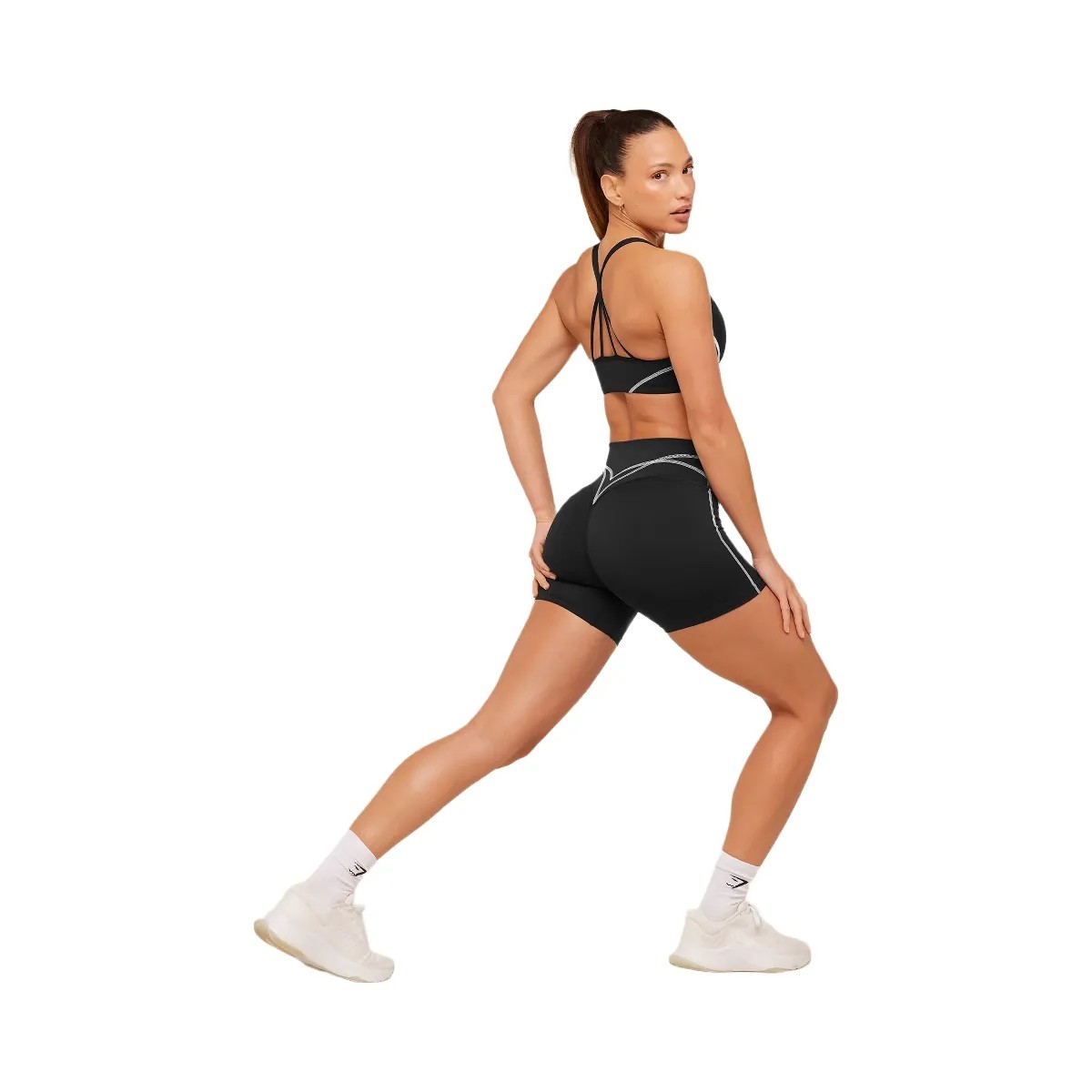 Gymshark Volt Shorts "Black White" - HypeFly India View 6