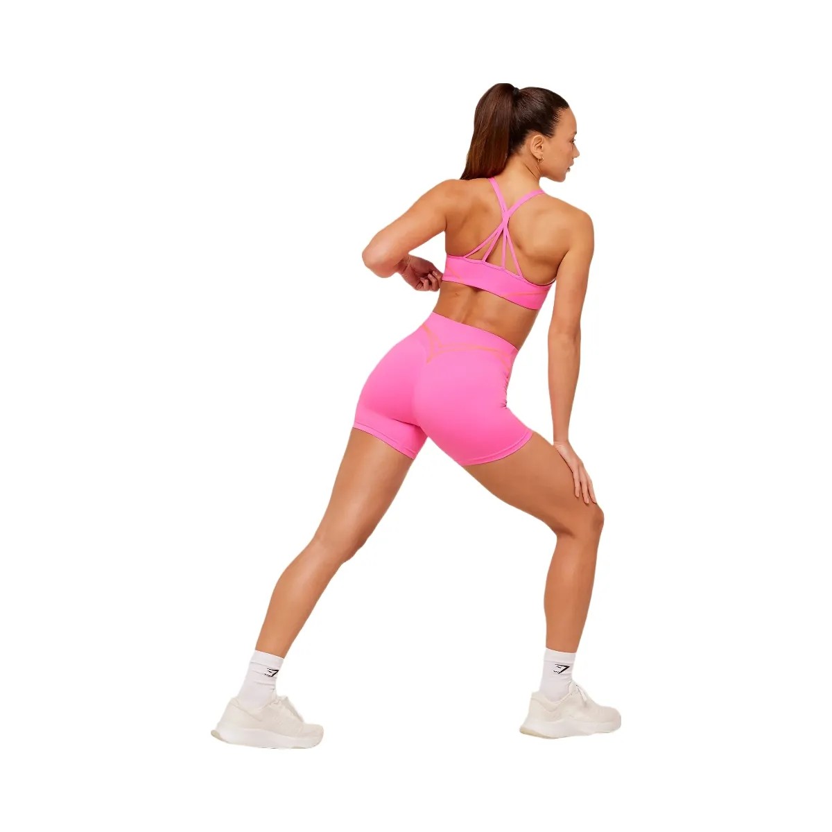 Gymshark Volt Shorts "Electric Pink Dayglow Peach" - HypeFly India View 6