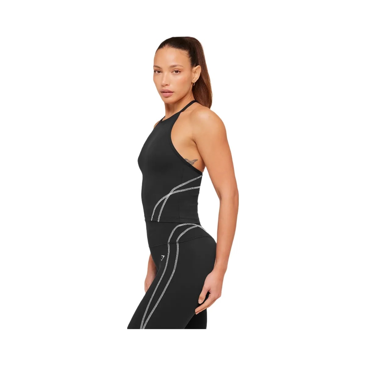 Gymshark Volt Tank Top "Black White" - HypeFly India View 3