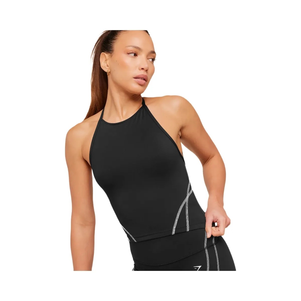 Gymshark Volt Tank Top "Black White" - HypeFly India View 5