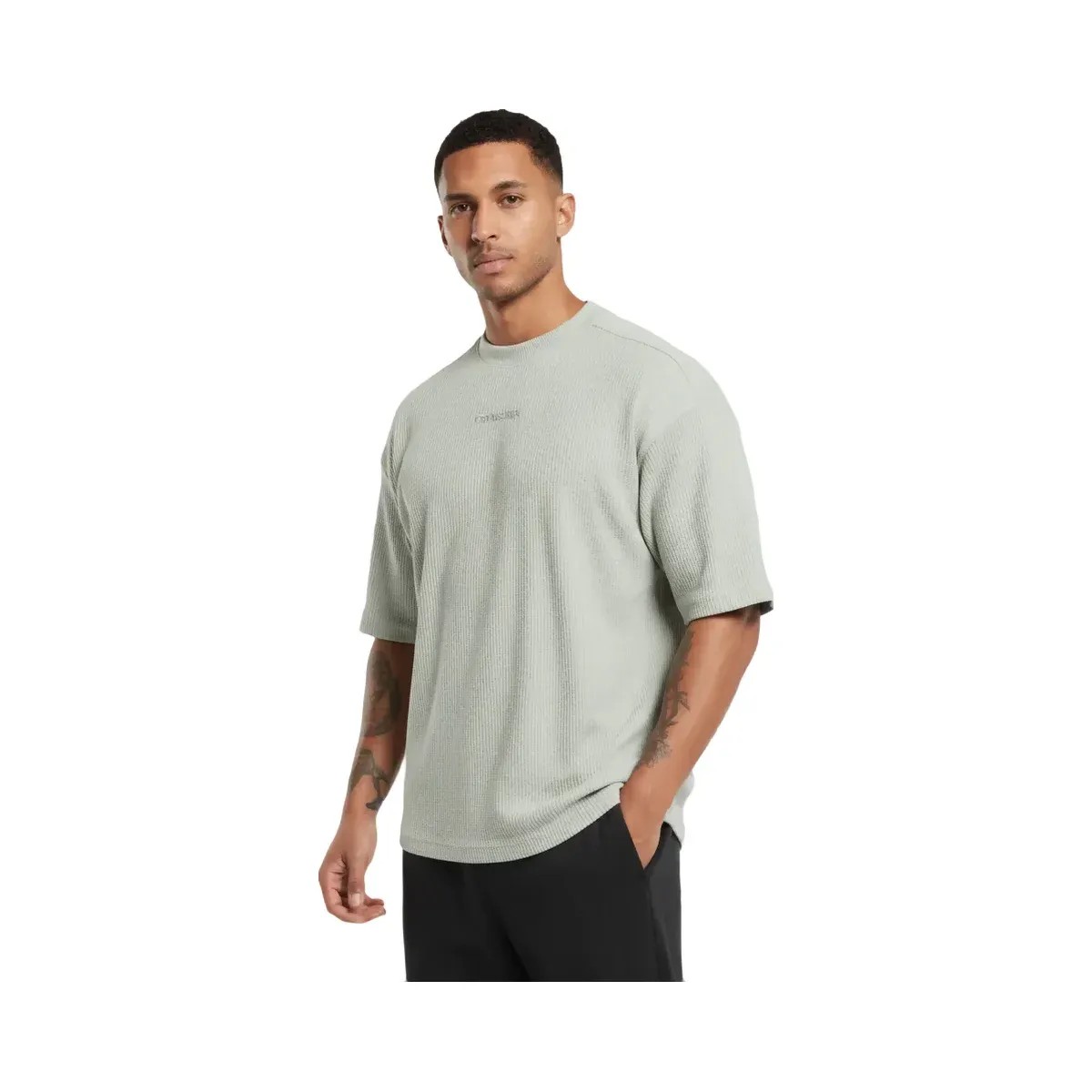gymshark-waffle-oversized-t-shirt-stone-grey