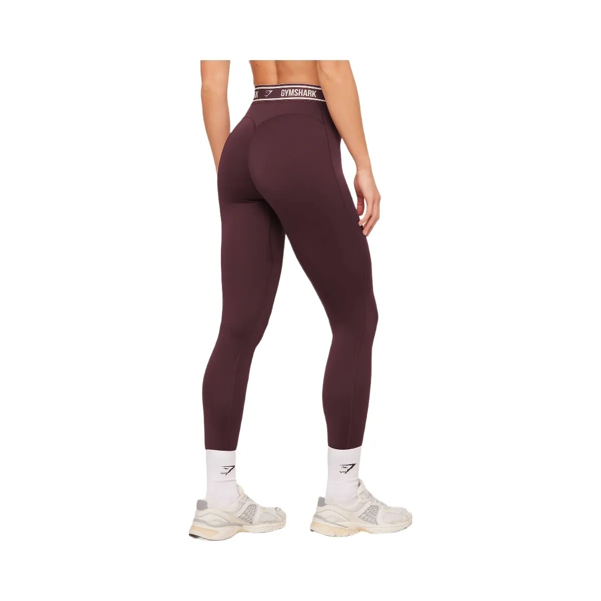 Gymshark Waistband Logo Leggings "Cherry Purple" - HypeFly India View 2