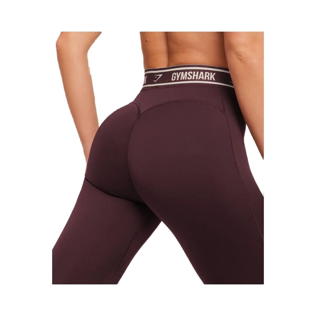Gymshark Waistband Logo Leggings "Cherry Purple" - HypeFly India View 4