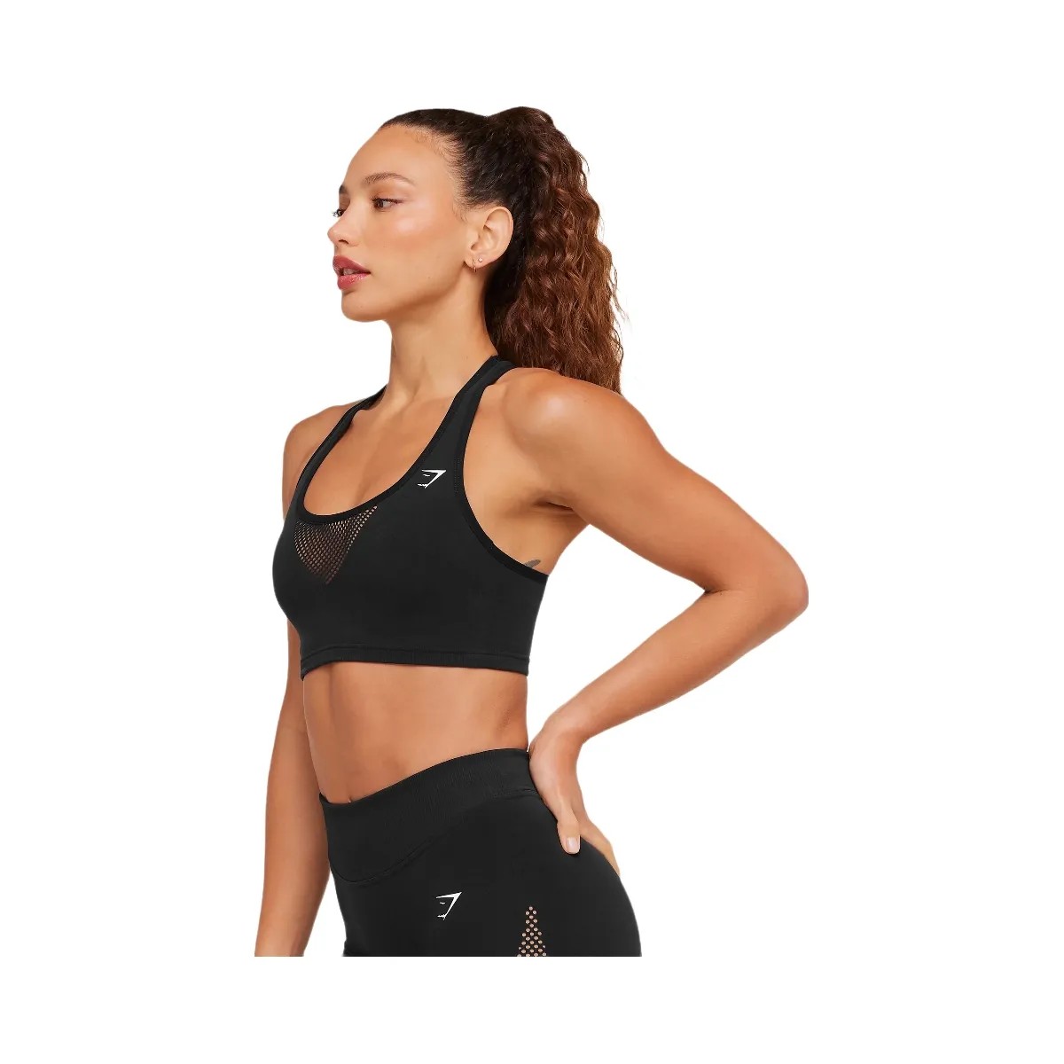 Gymshark Warp Sports Bra "GS Black" - HypeFly India View 2