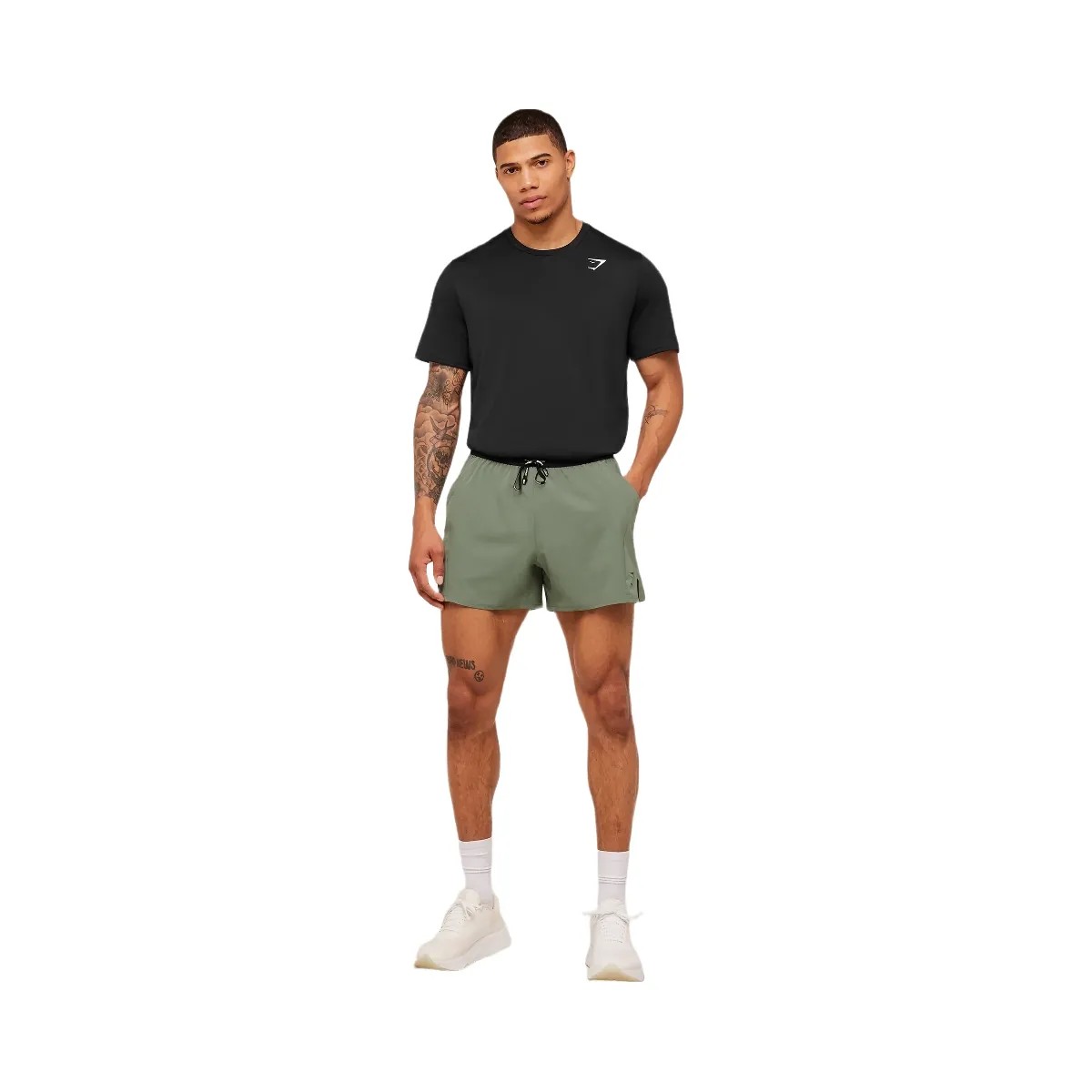 Gymshark Weekend 5" Shorts "GS Unit Green" - HypeFly India View 4