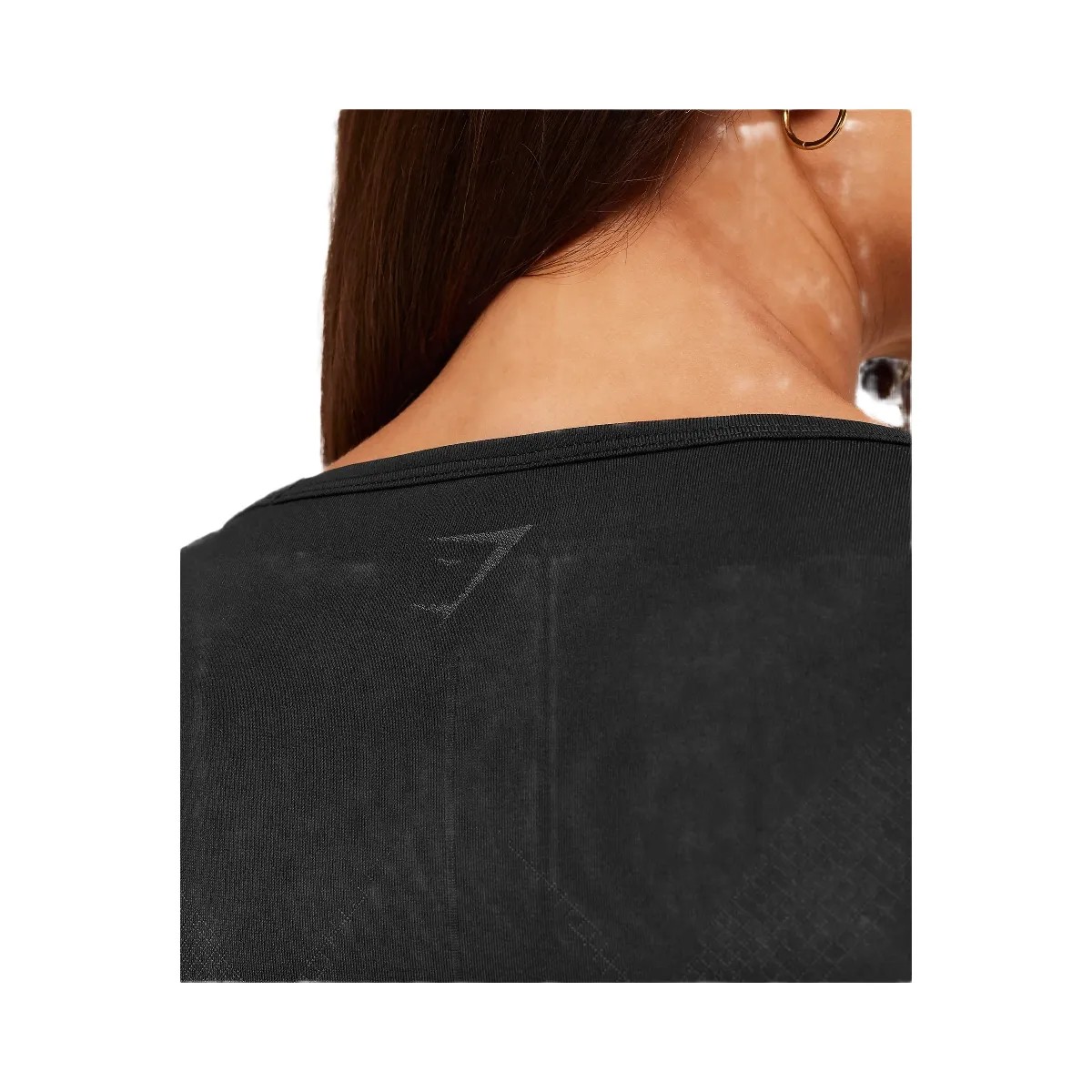Gymshark Weekend Seamless Short Sleeve Top "GS Black GS Asphalt Grey" - HypeFly India View 4