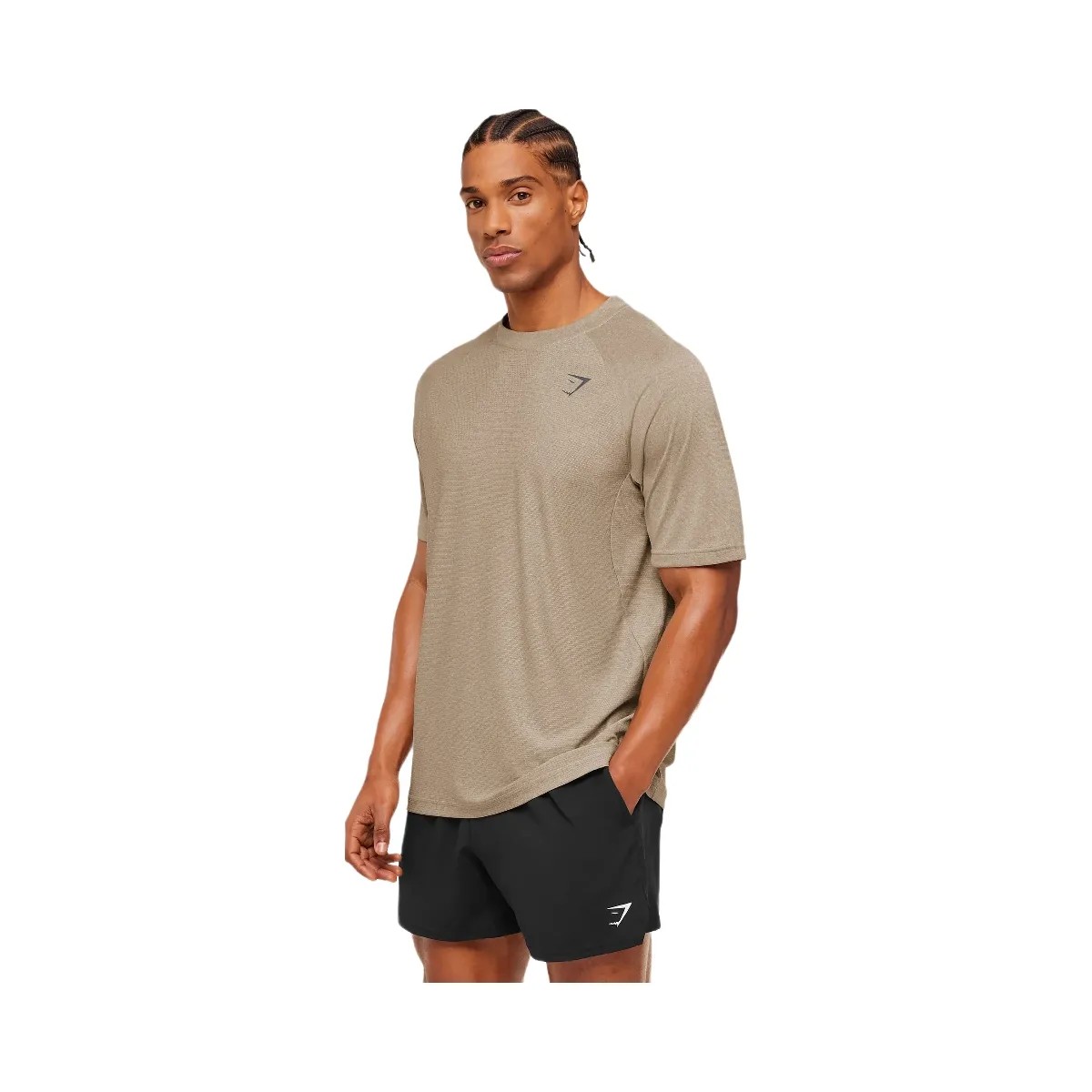 Gymshark Weekend T-Shirt "Cement Brown Tinted White" - HypeFly India View 3
