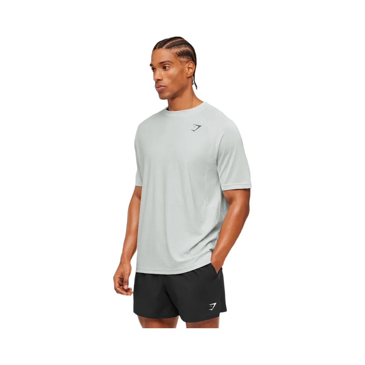 Gymshark Weekend T-Shirt "Light Grey White" - HypeFly India View 3