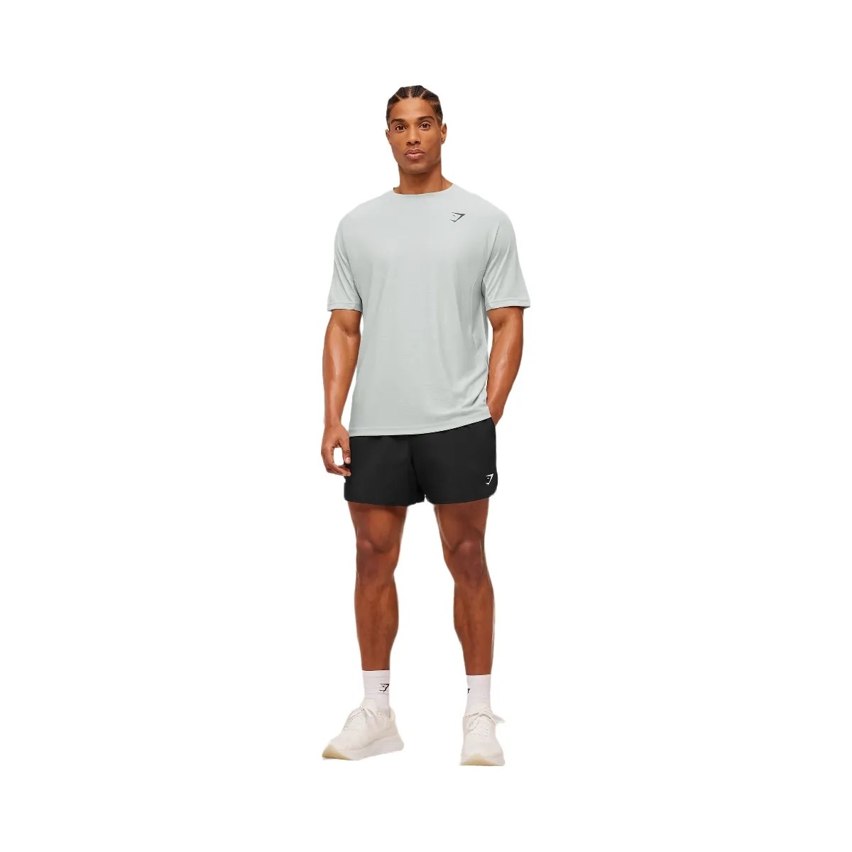 Gymshark Weekend T-Shirt "Light Grey White" - HypeFly India View 4